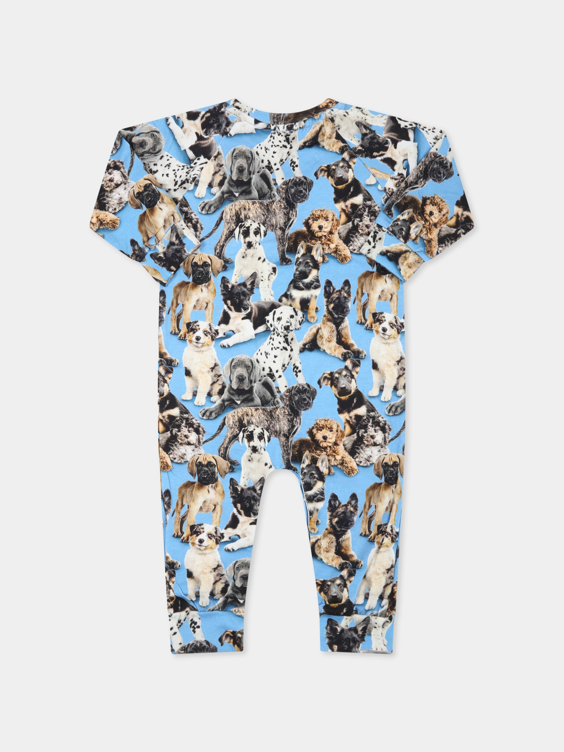 Tutina celeste per neonati con cani,Molo,3S22B503 6462