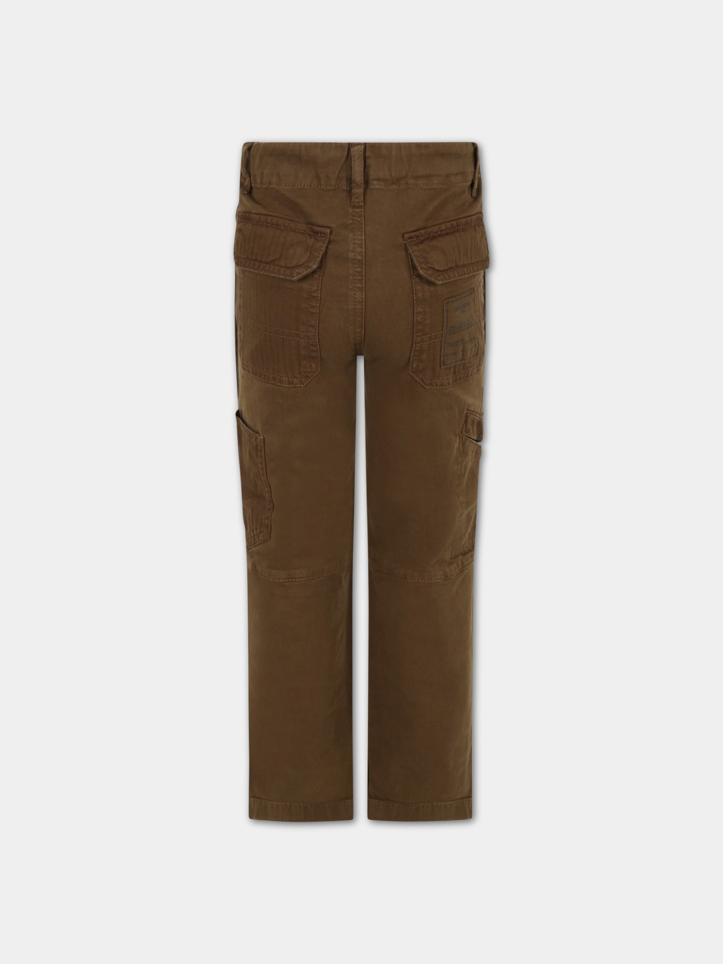 Pantaloni verdi per bambino con logo blu,Zadig & Voltaire Kids,X24111 64E