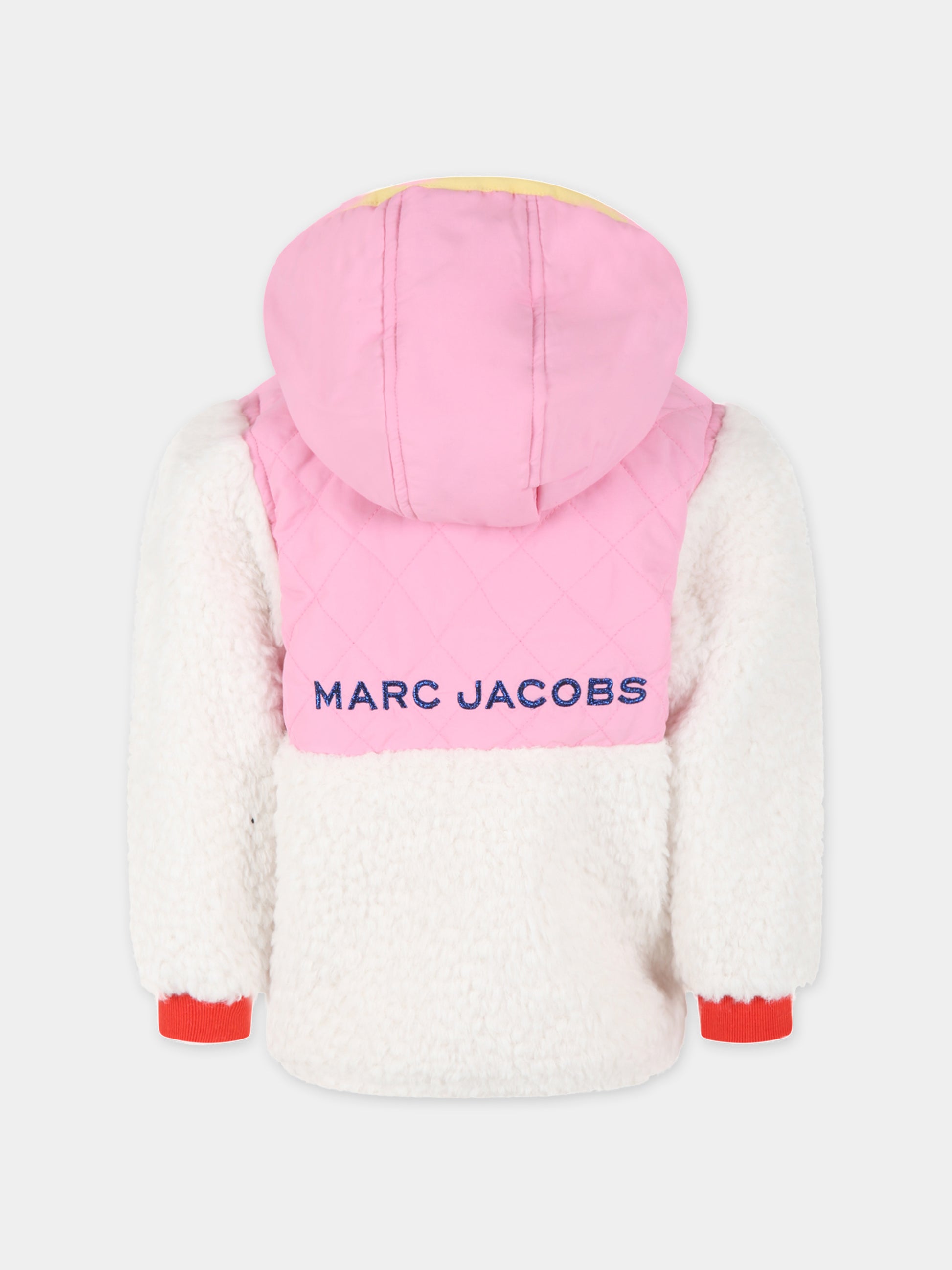 Felpa multicolor per bambina con logo,Little Marc Jacobs,W15629 465