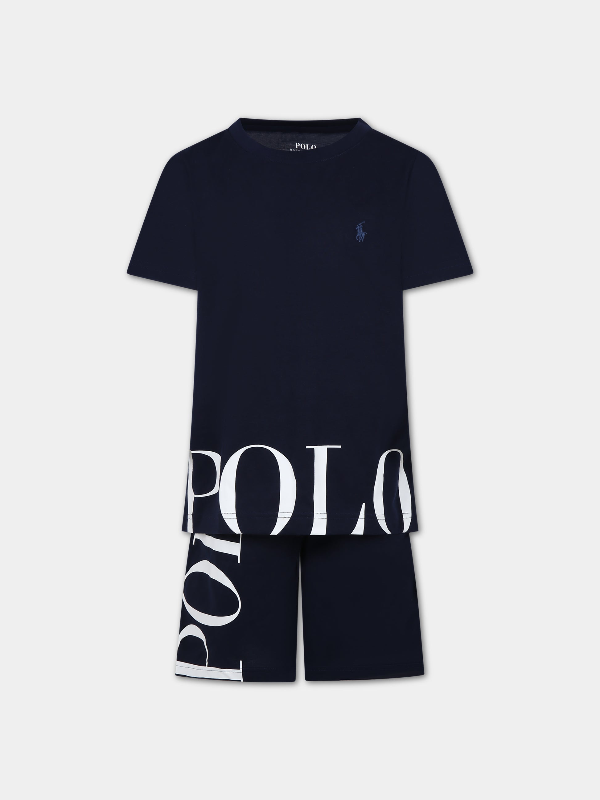 Pigiama blu per bambino,Ralph Lauren Kids,RL9P0029 9P0029 BCV