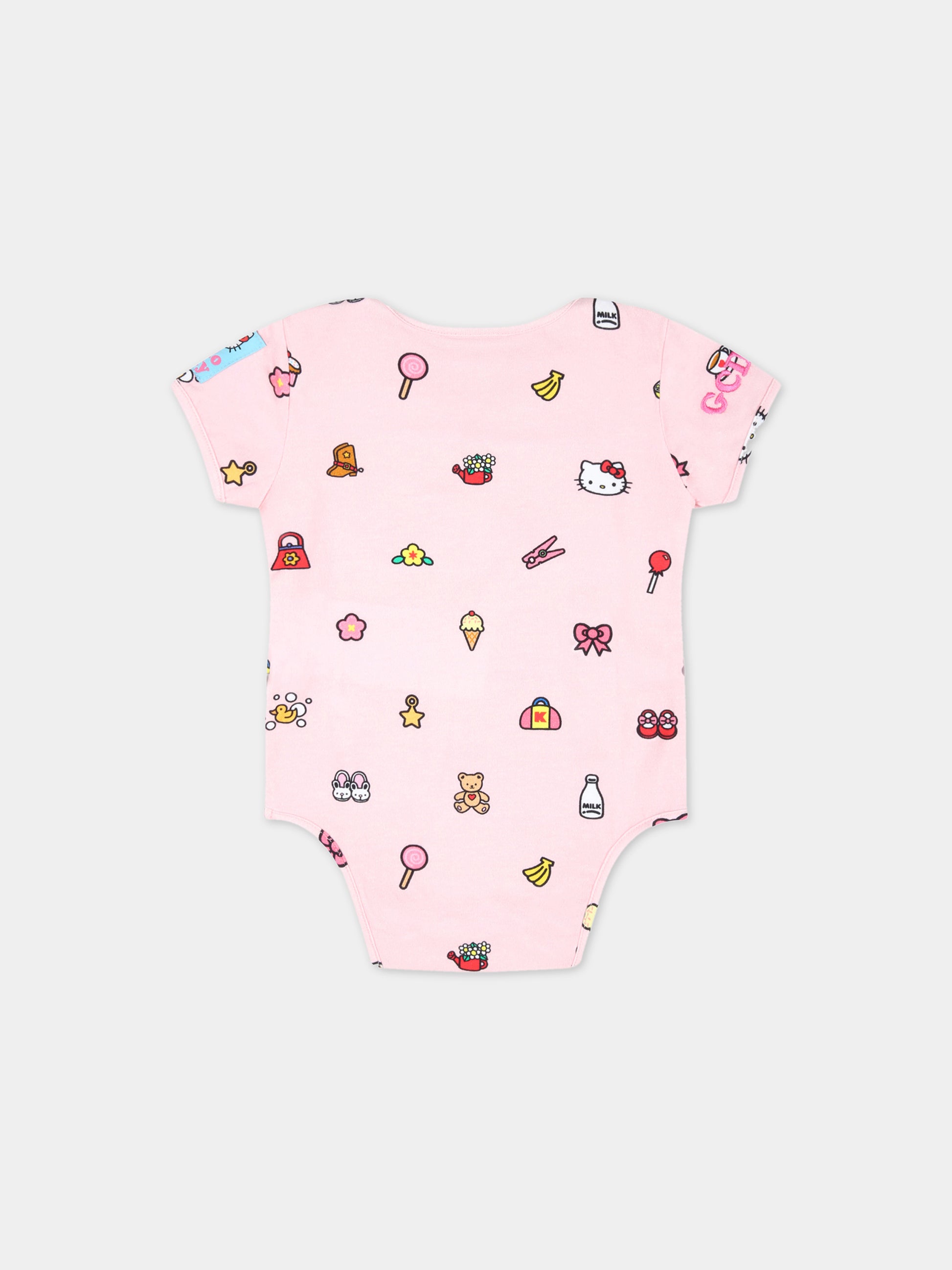 Set rosa per neonata con Hello Kitty,Gcds Kids,GAY005 LBA23 51630