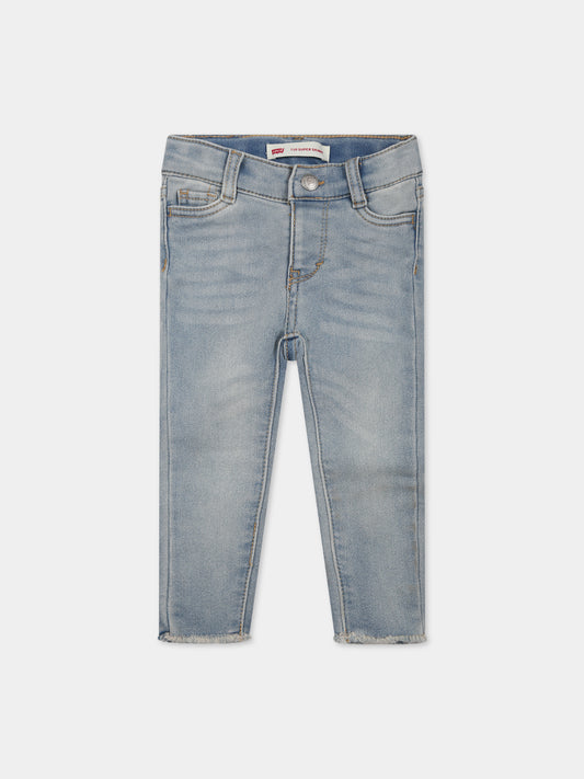 Jeans celeste per neonata con patch logo,Levi's Kids,LK1EG591 1EG591 L52