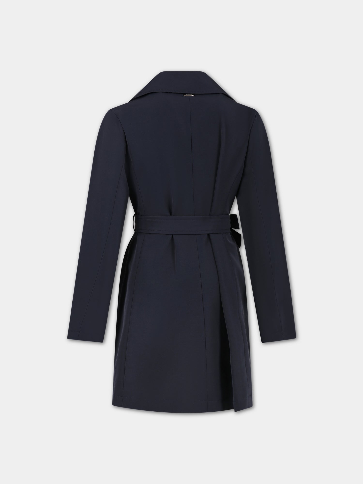 Trench blu per bambina con logo,Herno Kids,GC000048G 12013 9208