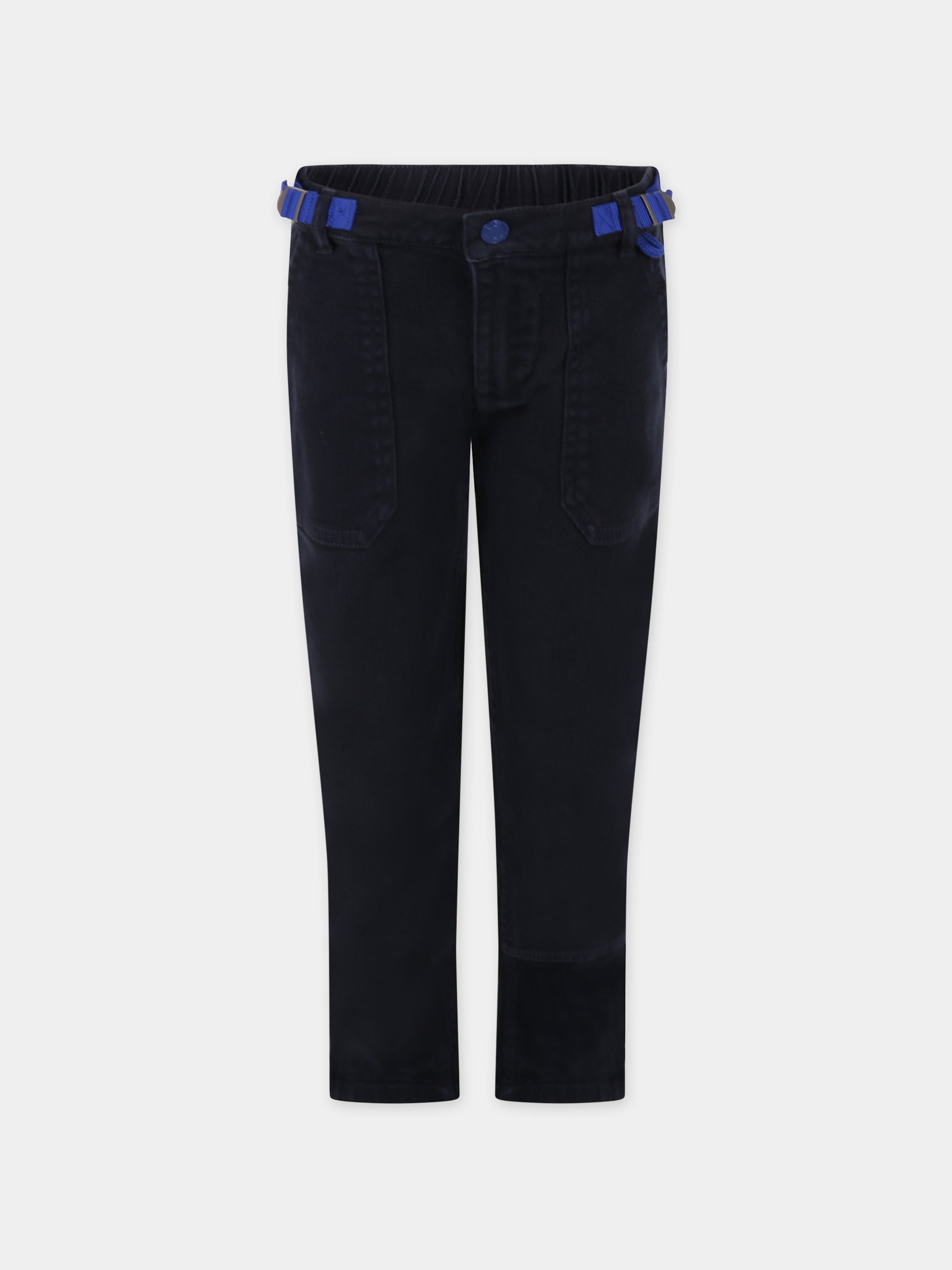 Jeans blu per bambino con logo,Little Marc Jacobs,W24267 84E