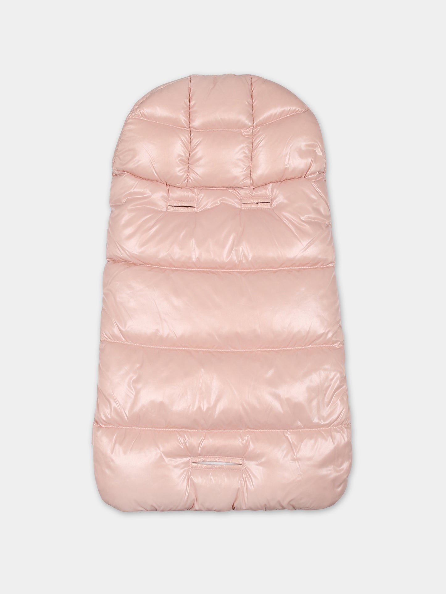 Sacco nanna rosa per neonata con logo,Moncler Kids,951 1E00001 5963V 512