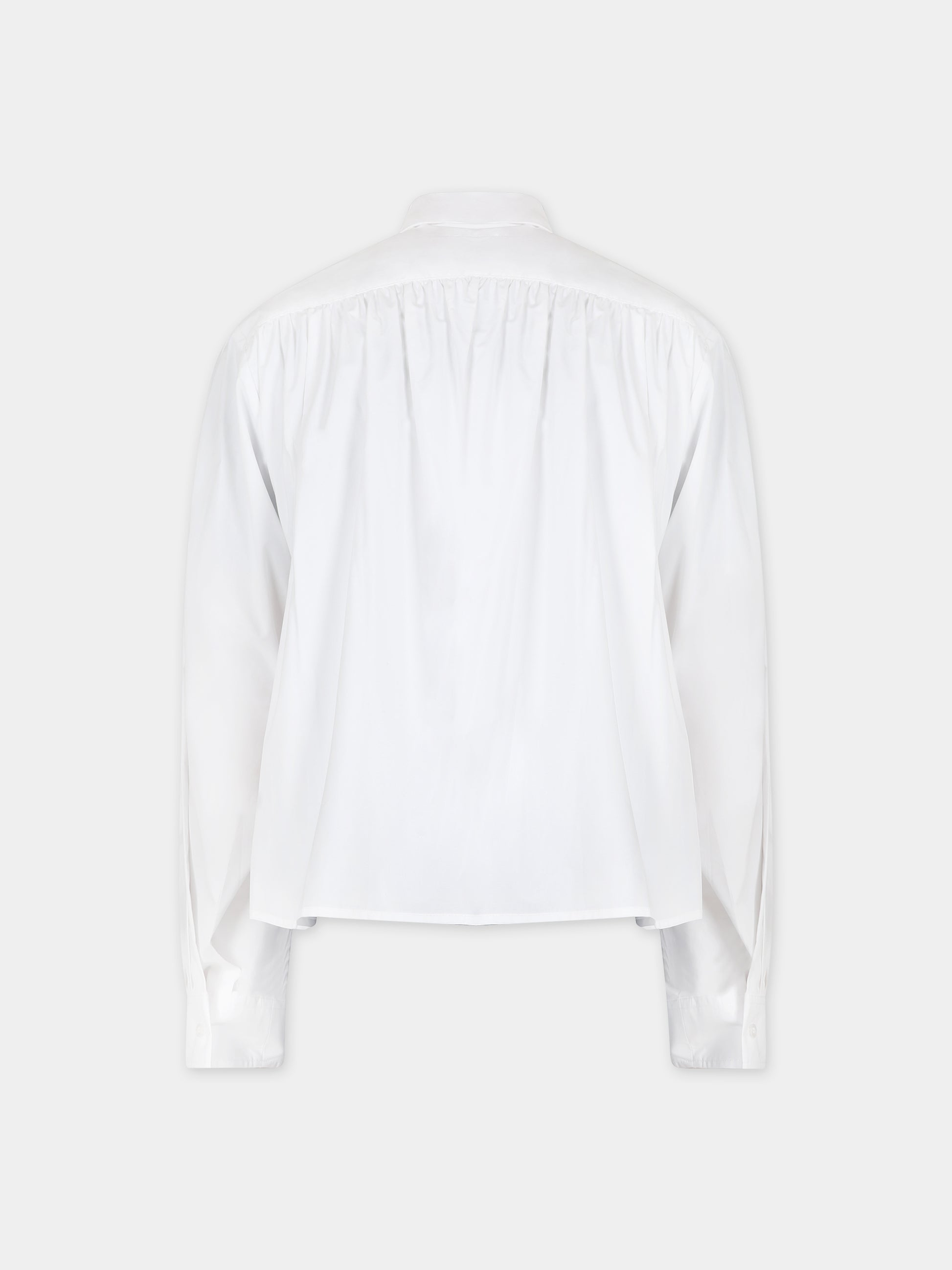 Camicia bianca per bambina con logo,Mm6 Maison Margiela,M60294 MM014 MM6C11U M6100