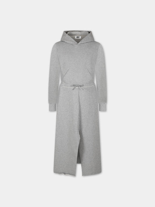 Vestito grigio per bambina,Mm6 Maison Margiela,M60400 MM055 MM6D63U M6910