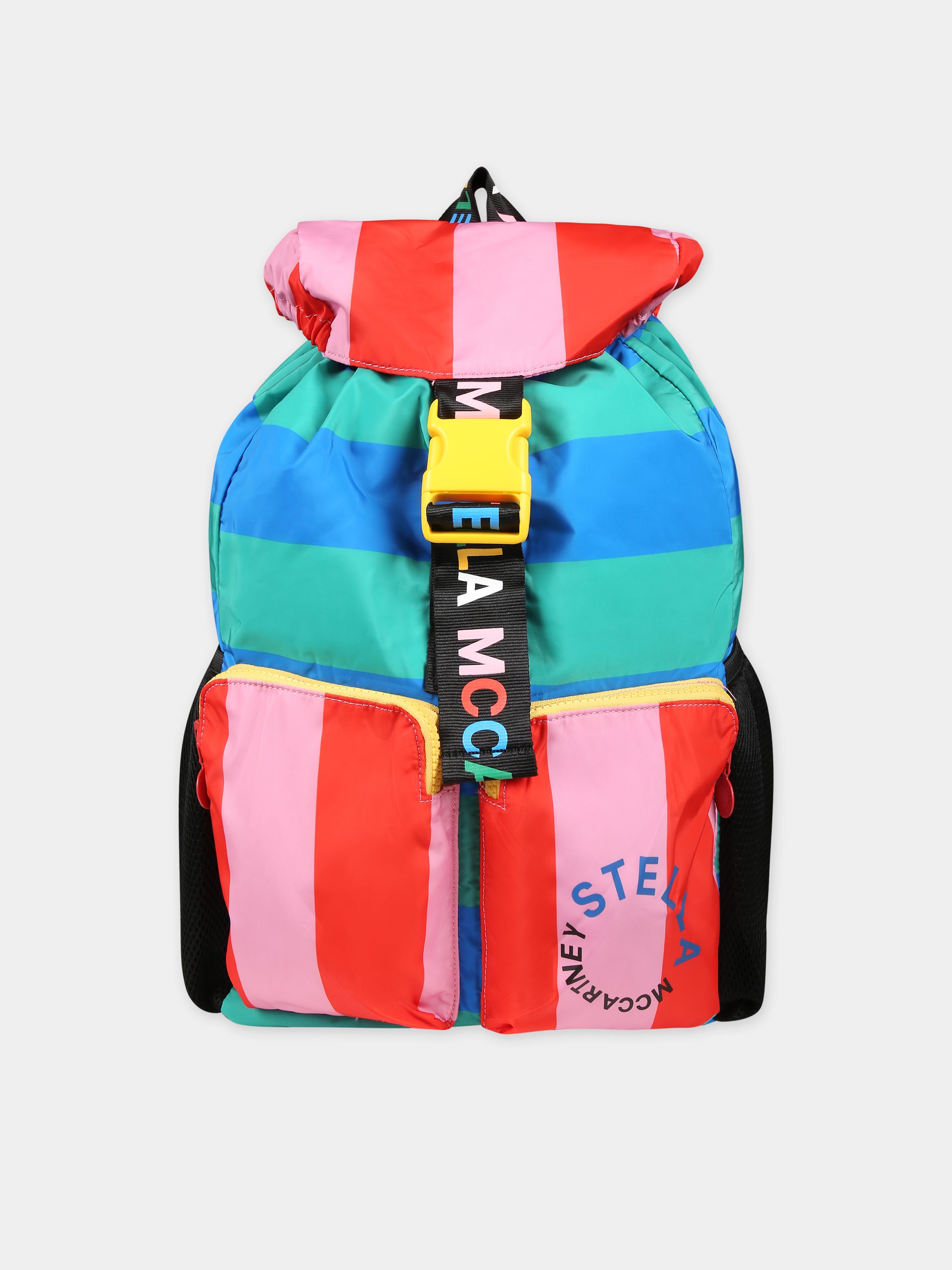 Zaino multicolor per bambina con logo,Stella Mccartney Kids,TT0C48 Z149 999MC