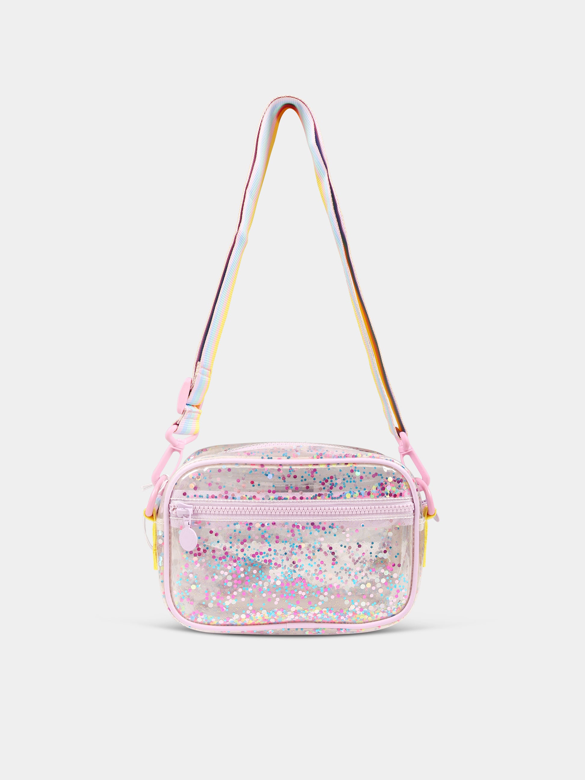Borsa trasparente per bambina con paillettes,Stella Mccartney Kids,TT0B68 Z1498 517