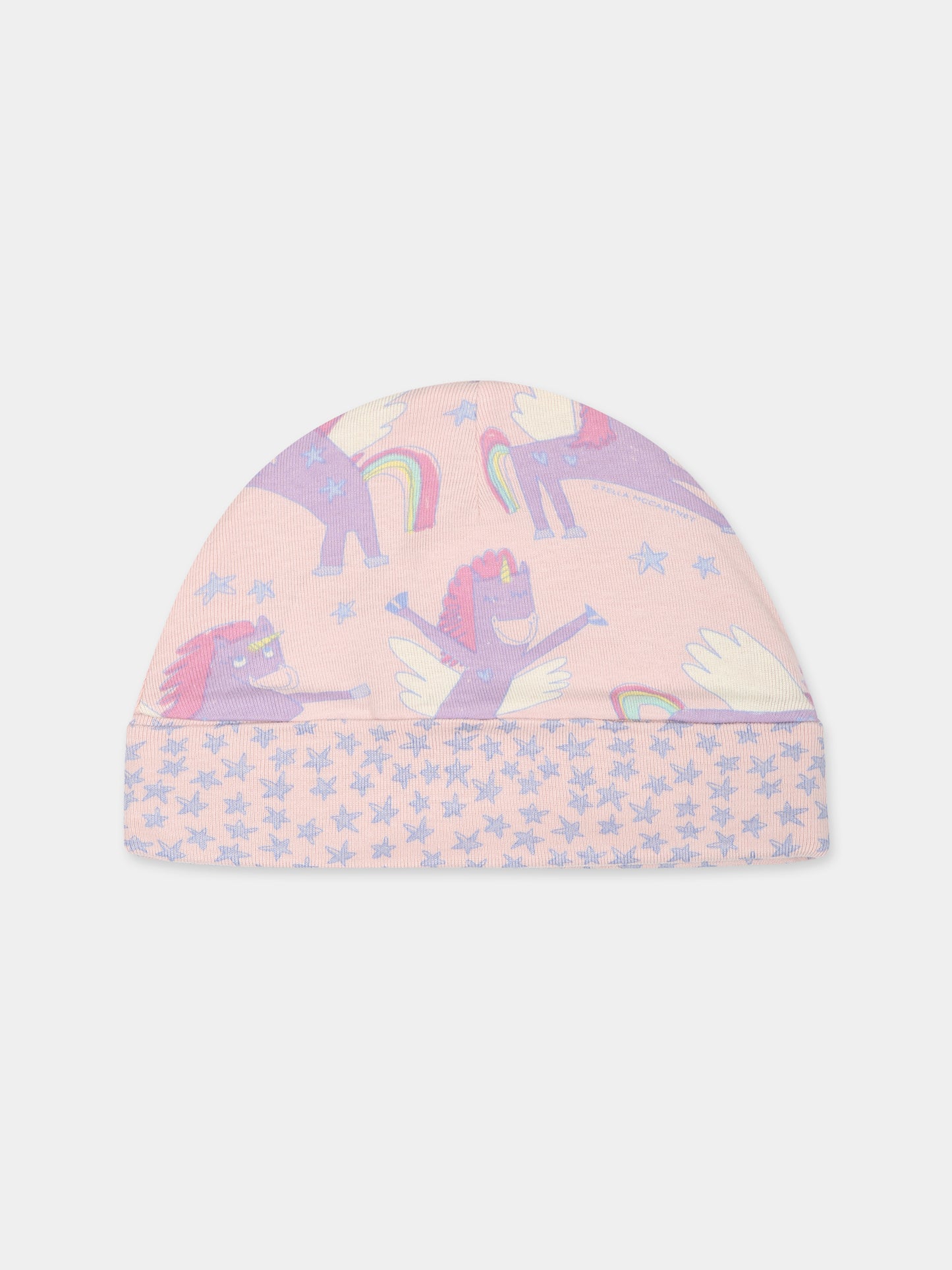 Set  rosa per neonata con stampa unicorni,Stella Mccartney Kids,TTB059 Z1467 505MC