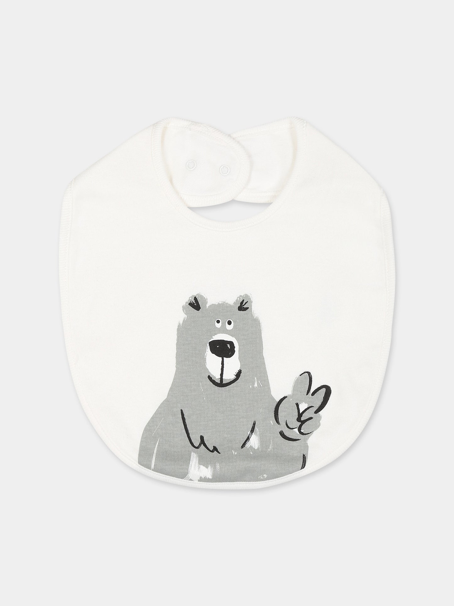 Set  bianco per neonato con orso,Stella Mccartney Kids,TTB539 Z0669 101