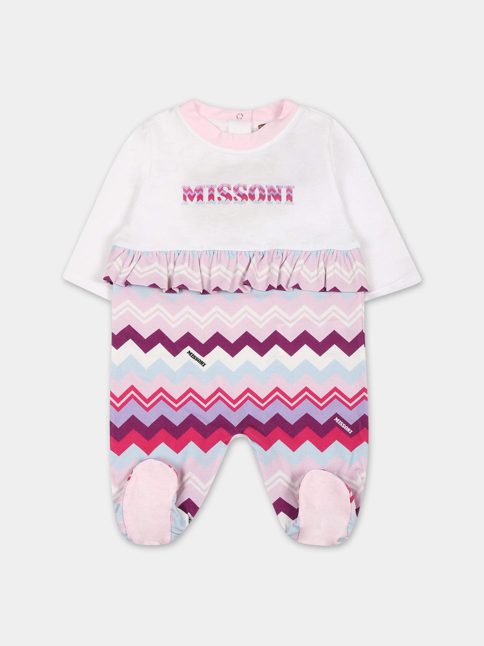 Set viola per neonata con logo,Missoni,MTB020 J0319 579MC