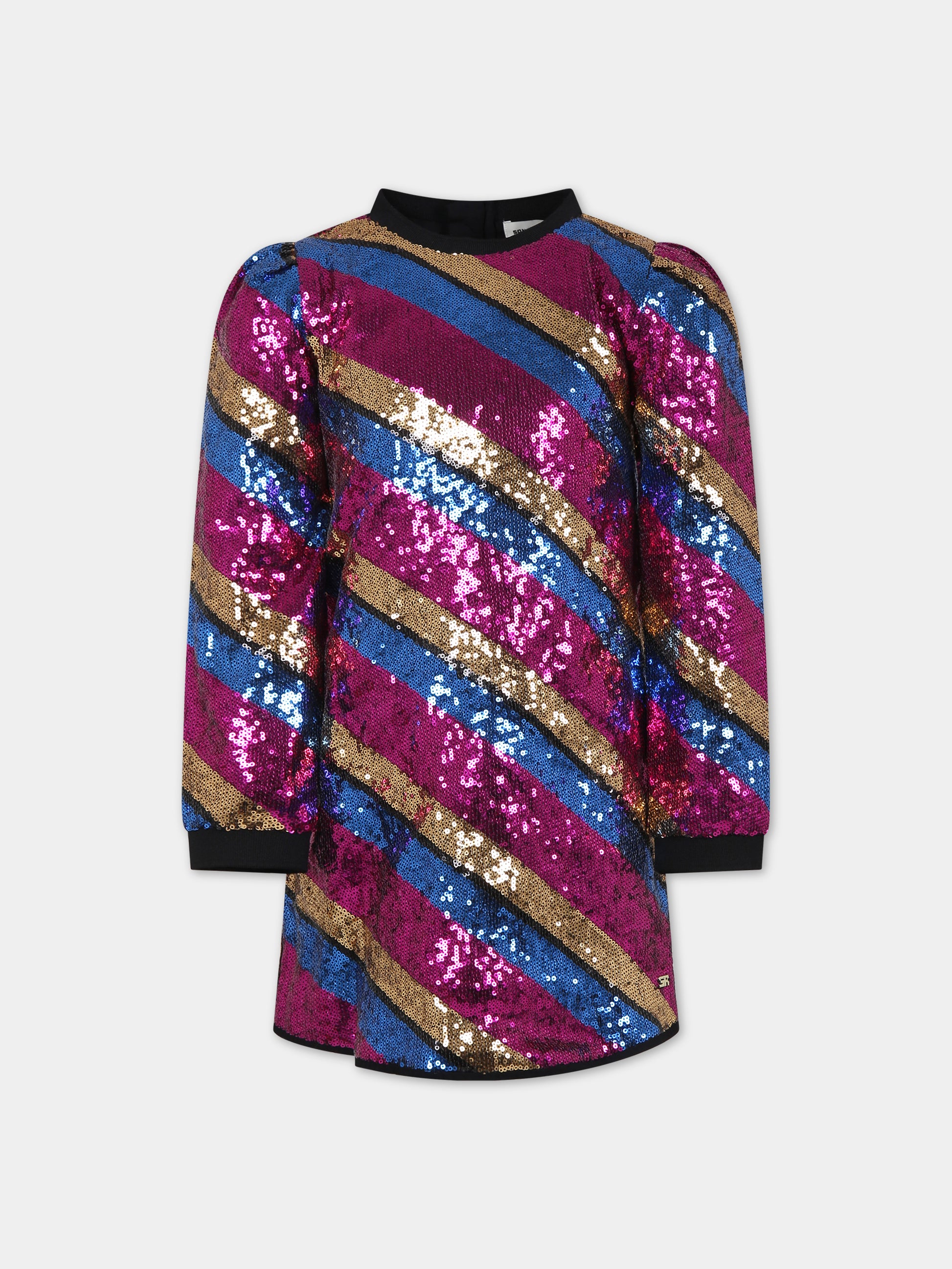 Vestito multicolor elegante con paiettes,Sonia Rykiel Paris,A12031 Z41