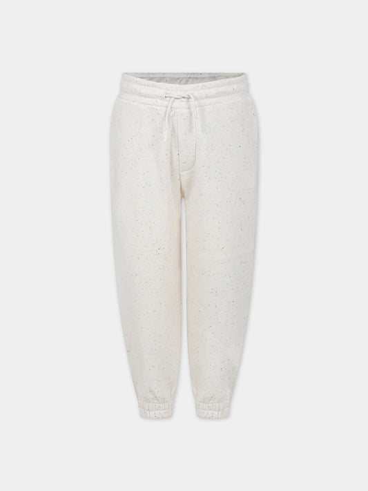 Pantaloni avorio per bambina con tigre,Kenzo Kids,K54014 22C