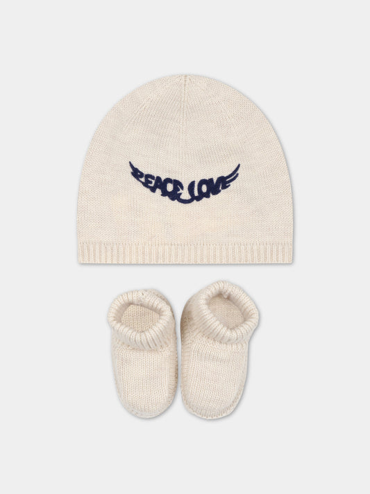 Set beige melange per neonati,Zadig & Voltaire Kids,X98017 C22