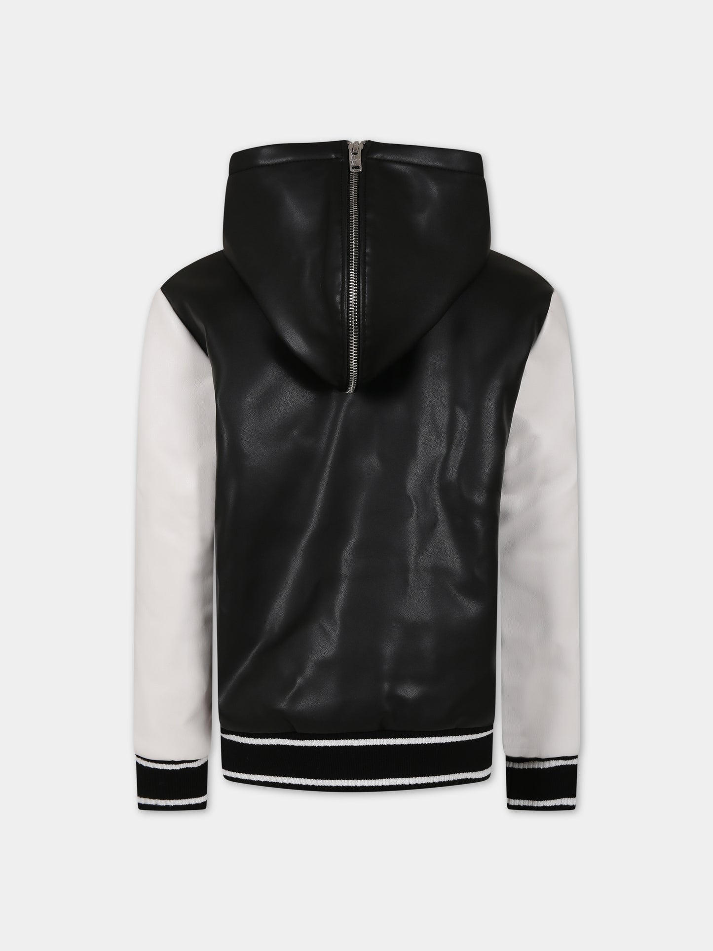 Bomber nero per bambino con logo,Givenchy Kids,H26144 M41