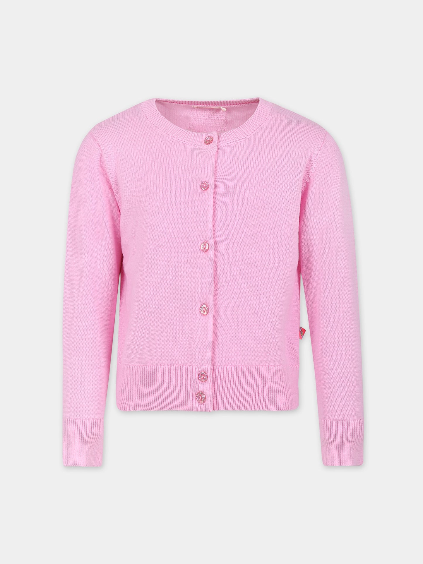 Cardigan rosa per bambina,Billieblush,U15B51 47C