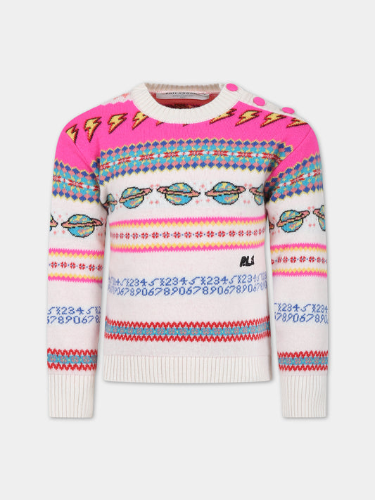 Maglione multicolor per bambina,Philosophy,PFMA006 C FL007 D230