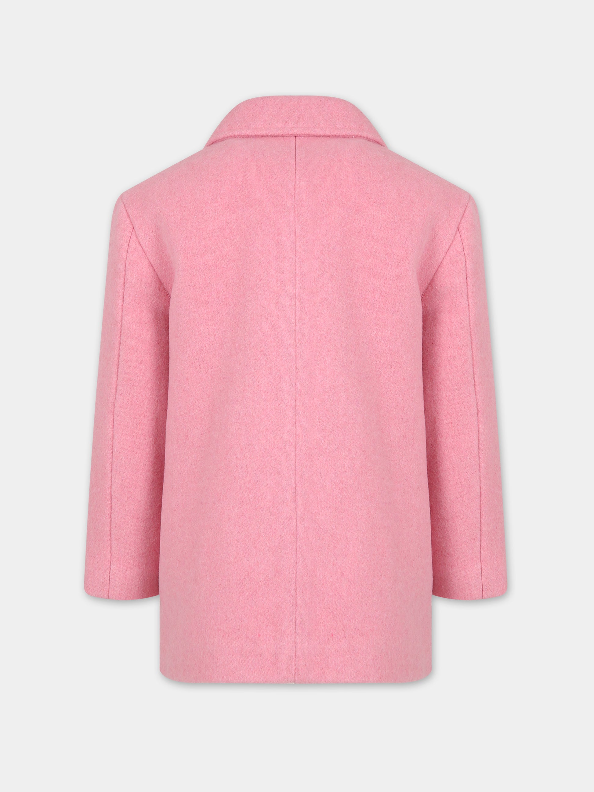 Cappotto rosa per bambina con cuore,Philosophy,PFGB007 0 ML250 C144