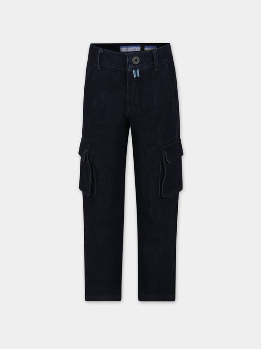 Jeans blu per bambino con logo,Jacob Cohen,HMPA005 1 DS008 4000