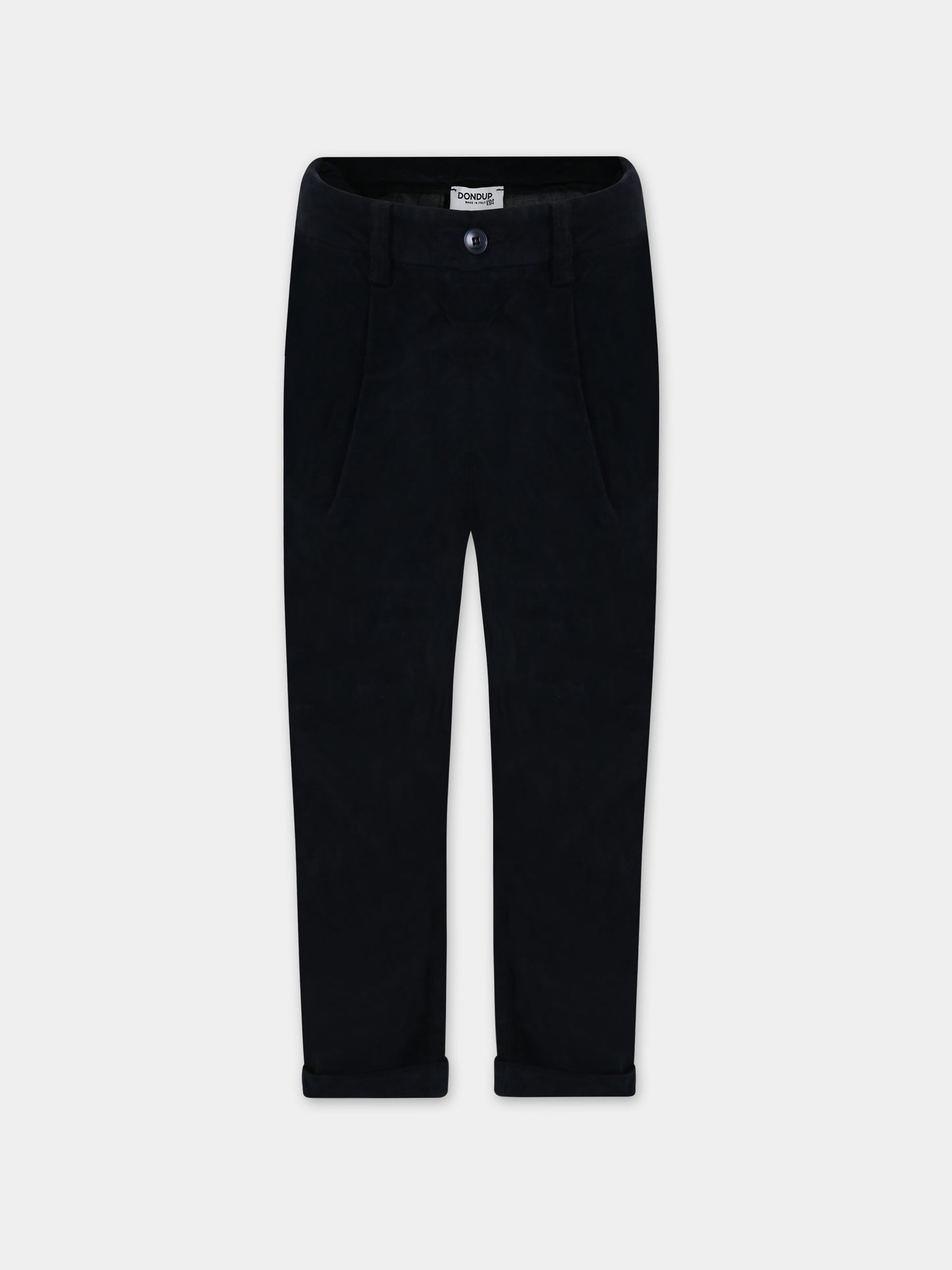 Pantaloni blu per bambino con logo,Dondup Kids,DMPA008 0 CE247 5011