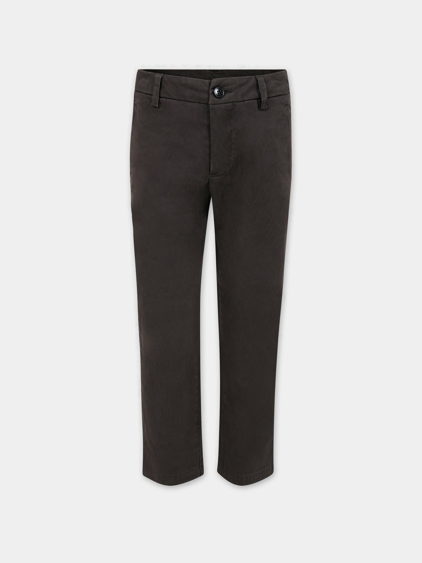 Pantaloni marroni per bambino con logo,Dondup Kids,DMPA007 0 CE246 6060