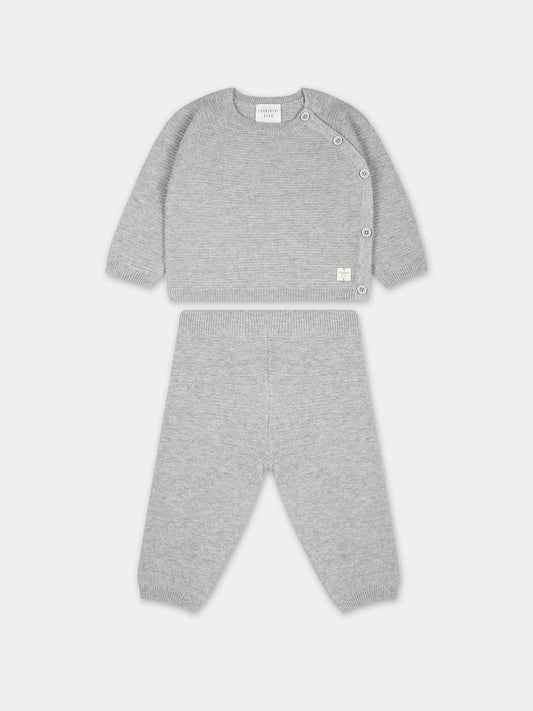 Completo grigio per neonati,Carrement Beau,Y98231 A06