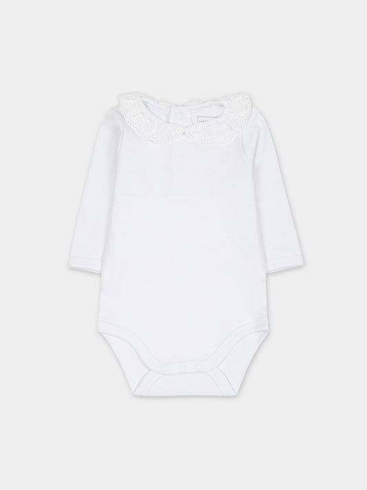 Body bianco per neonata con cuori,Carrement Beau,Y97286 10P