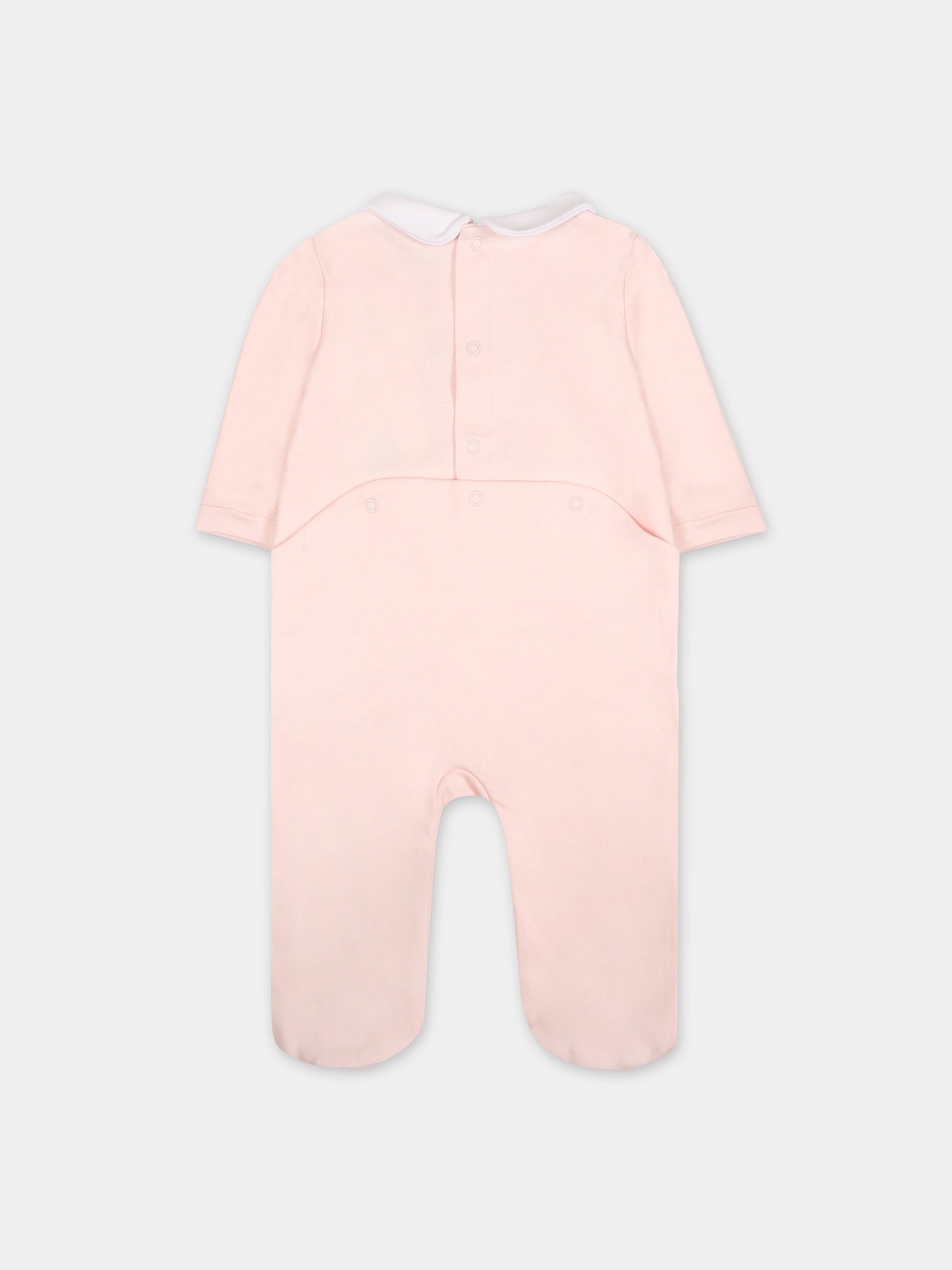 Tutina rosa con mela per neonata,Carrement Beau,Y97299 43B