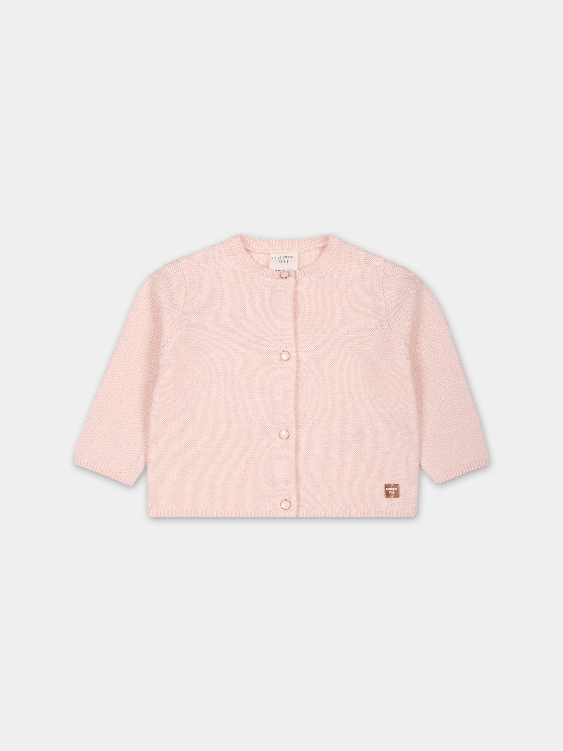 Cardigan rosa per neonata,Carrement Beau,Y95295 43B