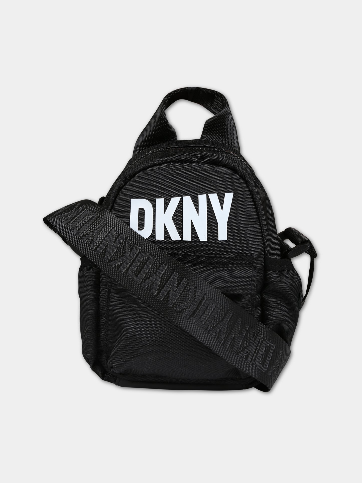 Borsa nera per bambini con logo,Dkny,D30575 09B