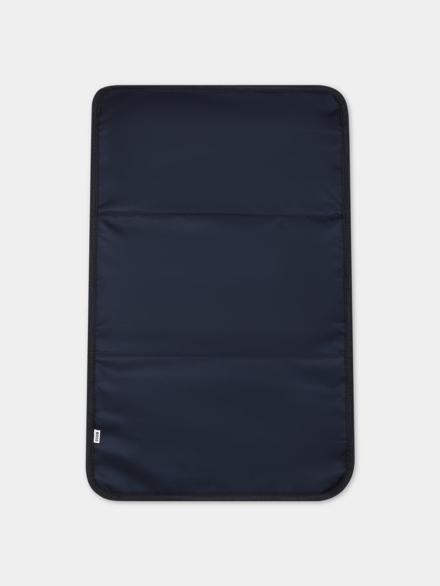 Borsa mamma blu per neonato con logo,Boss,J90335 849