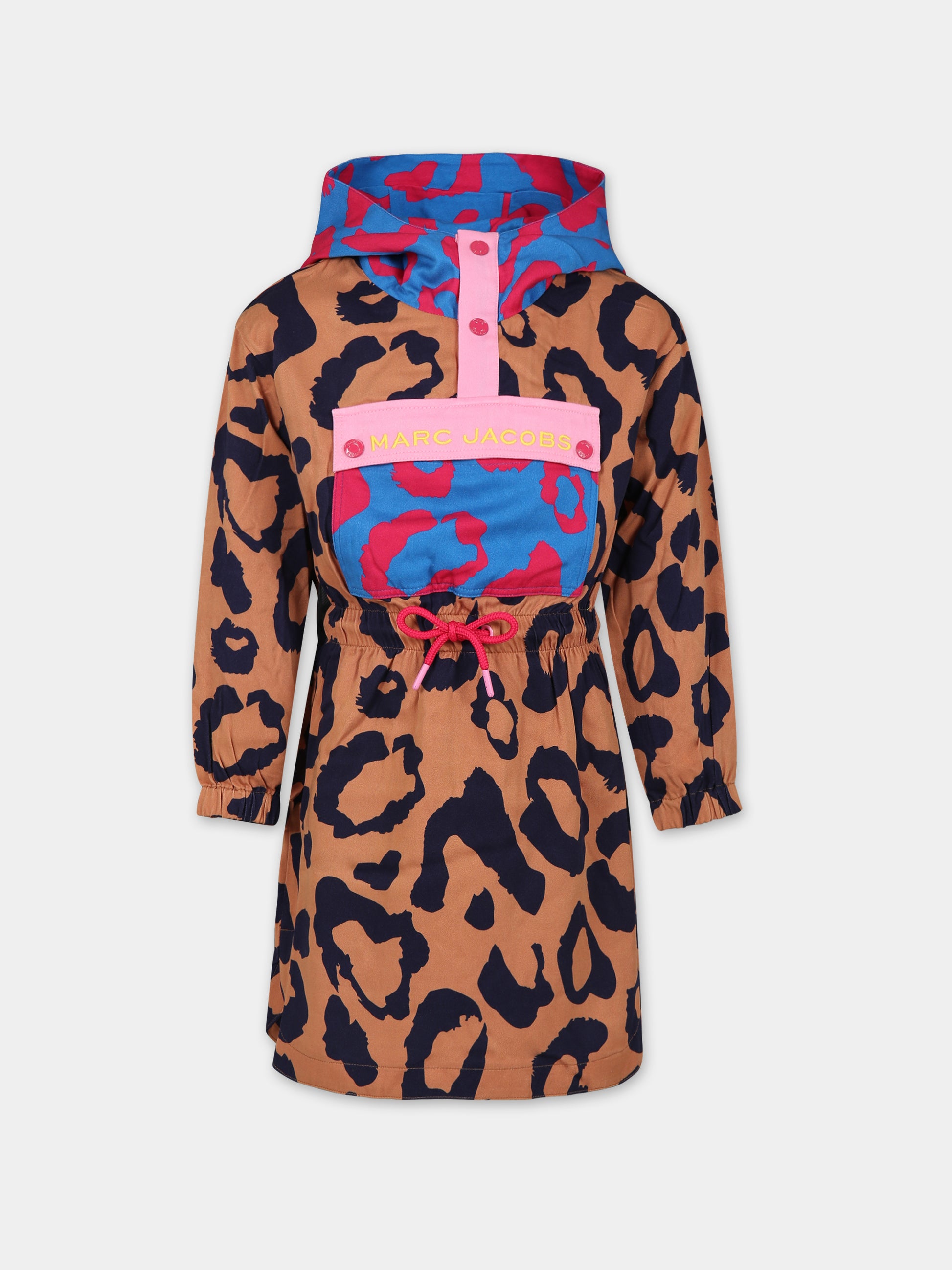 Vestito animalier per bambina,Little Marc Jacobs,W12464 Z41