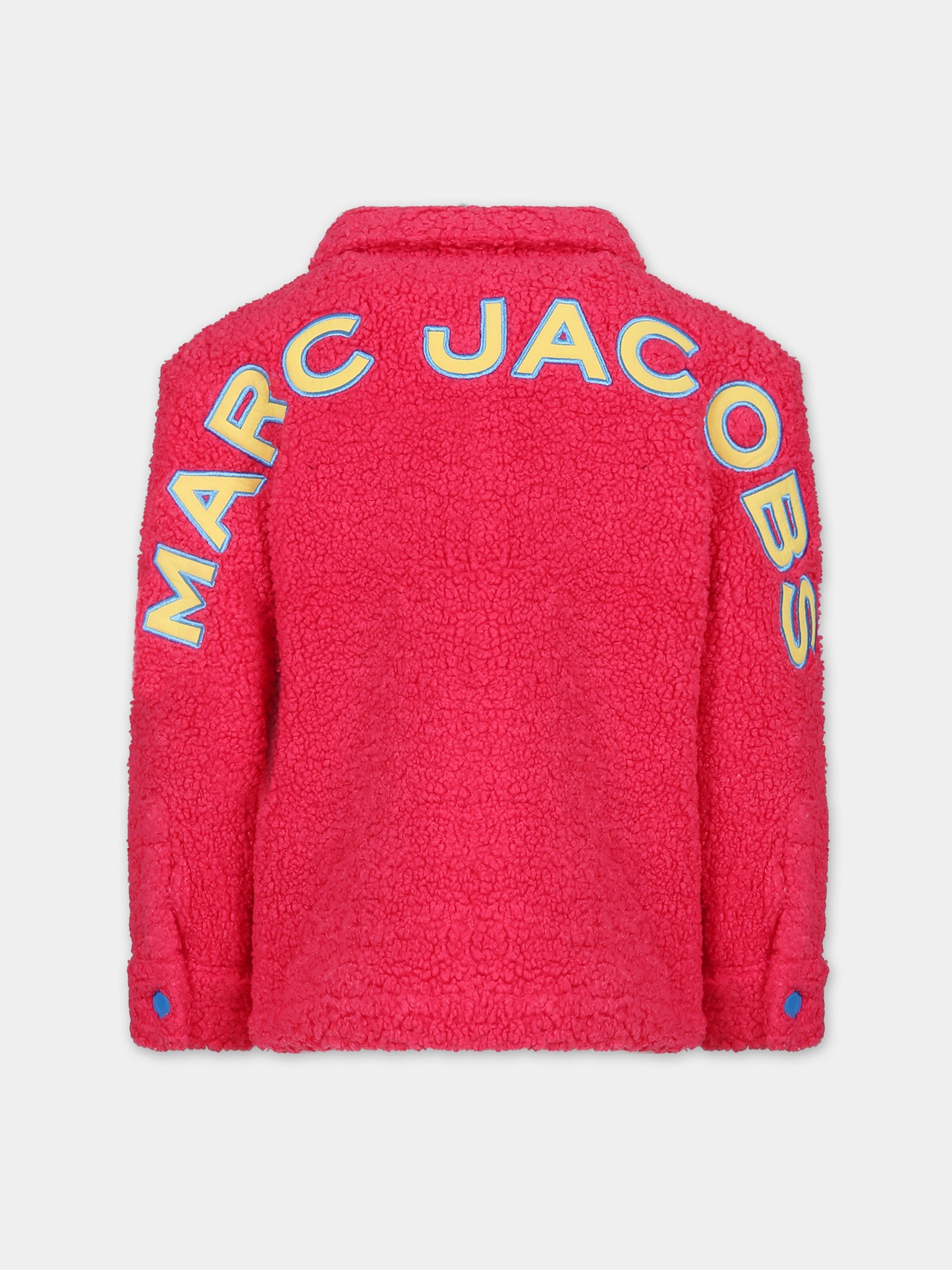 Giacca fucsia con logo per bambina,Little Marc Jacobs,W15684 494
