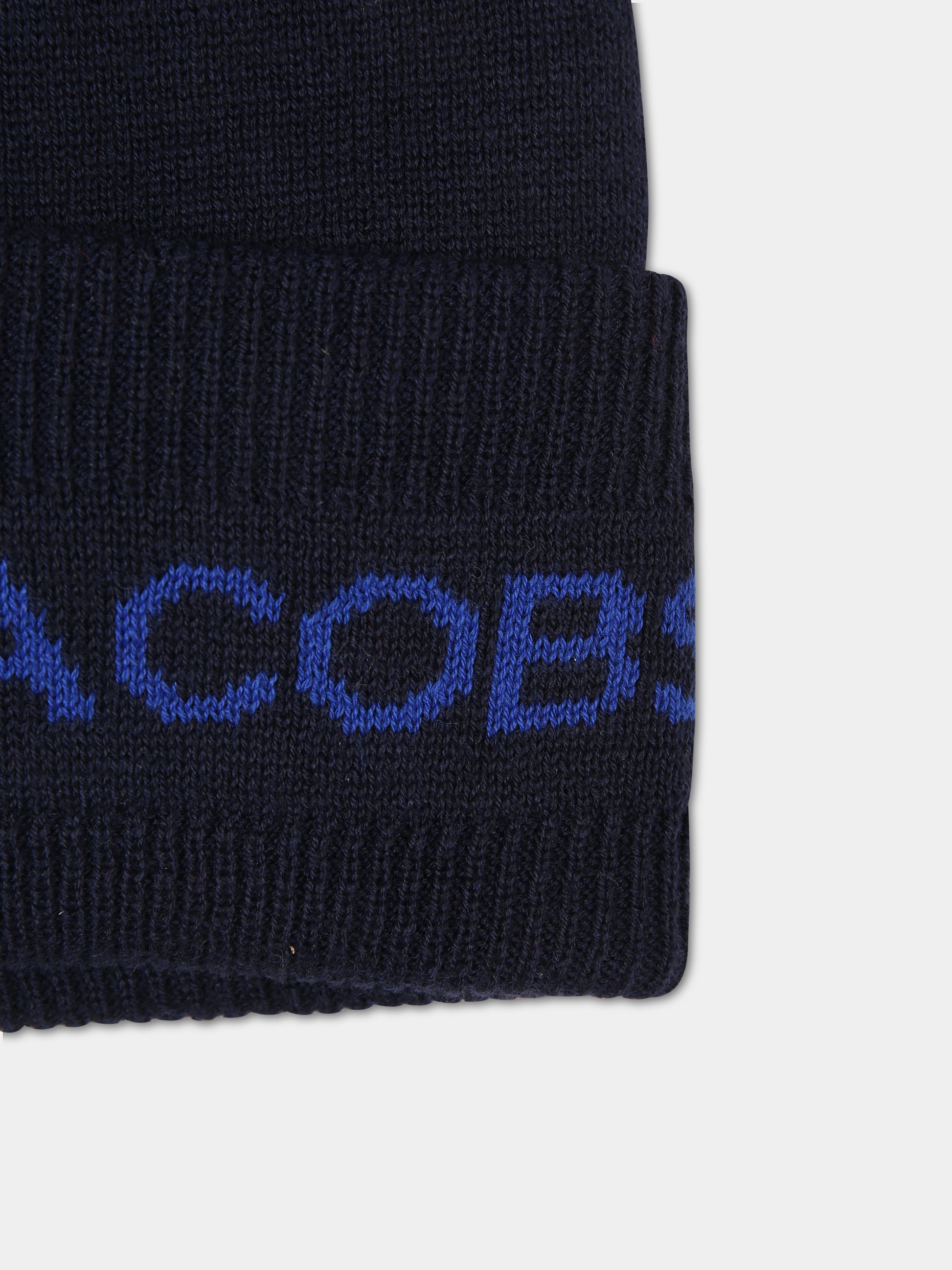 Berretto blu per bambino con logo,Little Marc Jacobs,W51003 85T