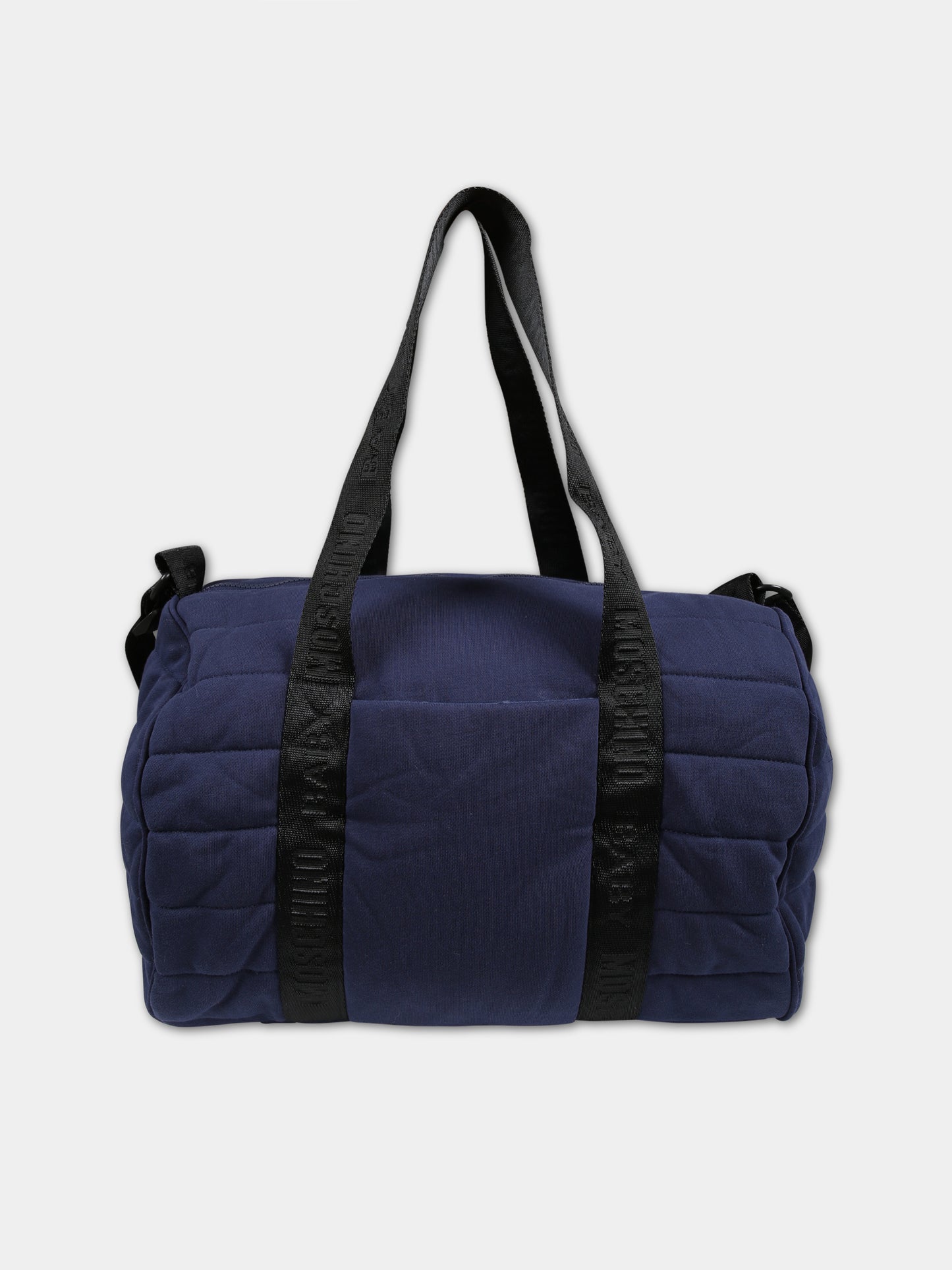 Borsa mamma blu per neonati con Teddy Bear e logo,Moschino Kids,MNX03P LCA26 40016