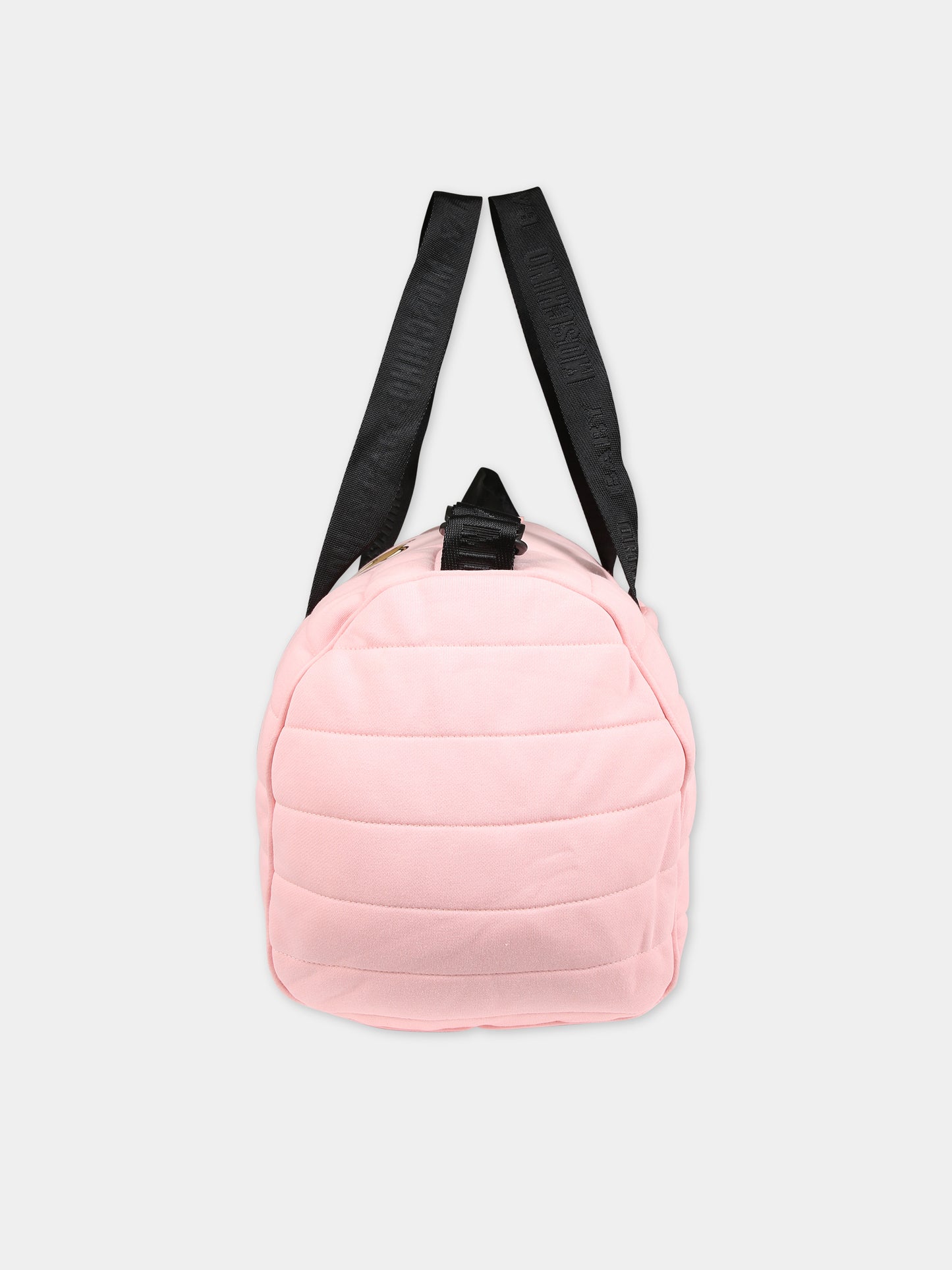 Borsa mamma rosa per neonata con Teddy Bear e logo,Moschino Kids,MNX03P LCA26 50209