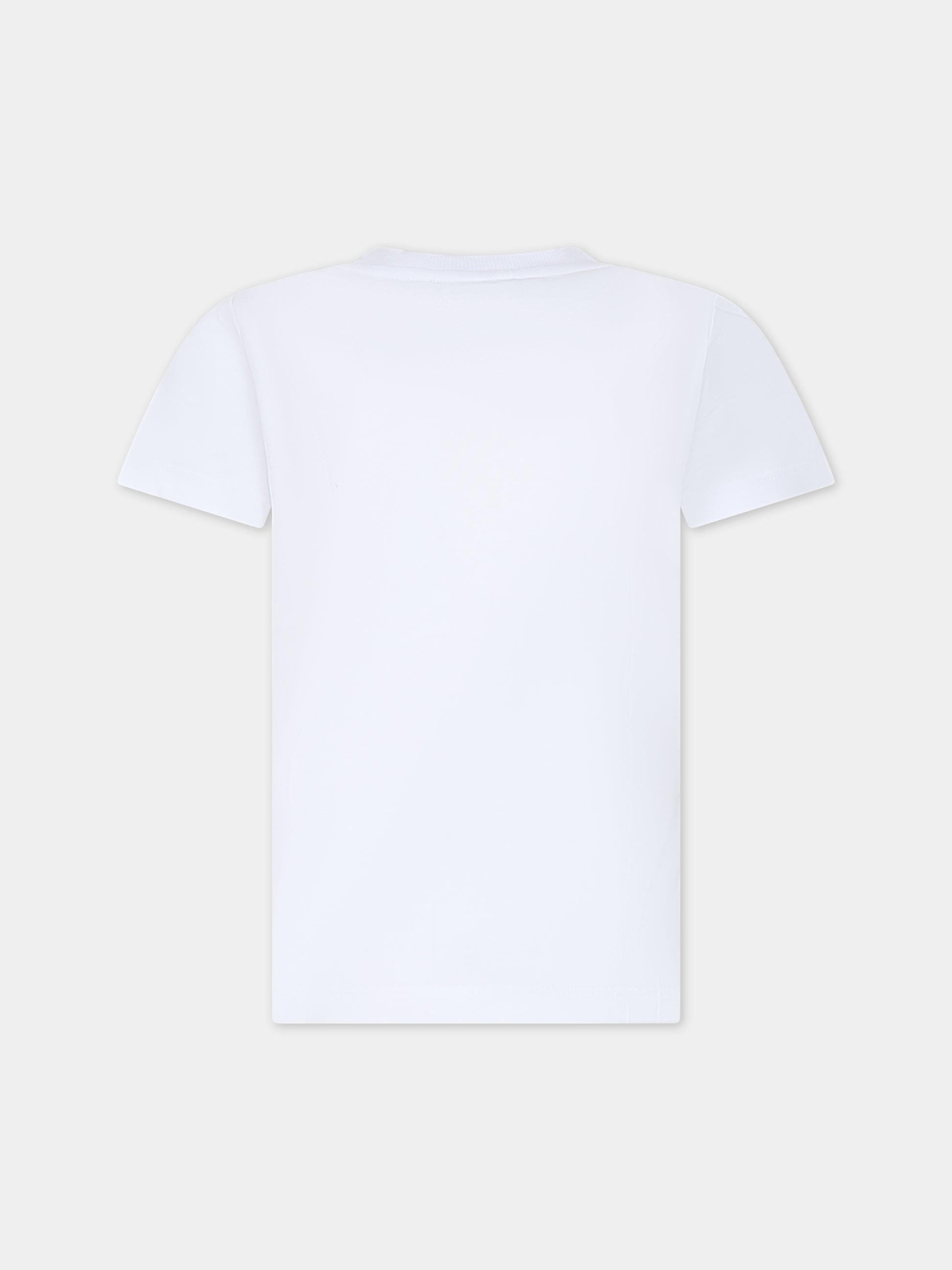 T-shirt bianca per bambini con Teddy Bears,Moschino Kids,HVM03U LAA34 10101