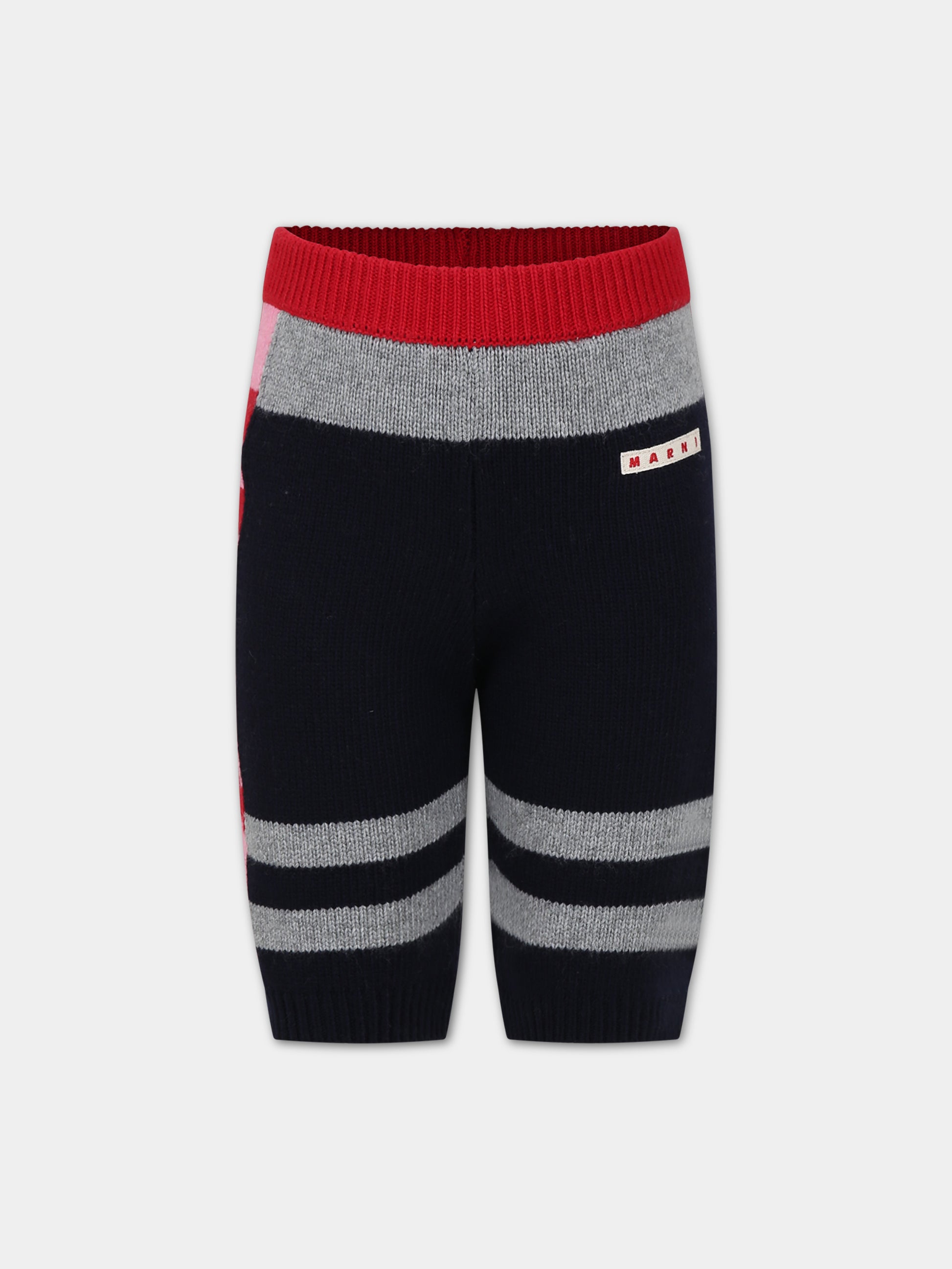 Shorts multicolor per bambina con logo,Marni Kids,M00902 0M803