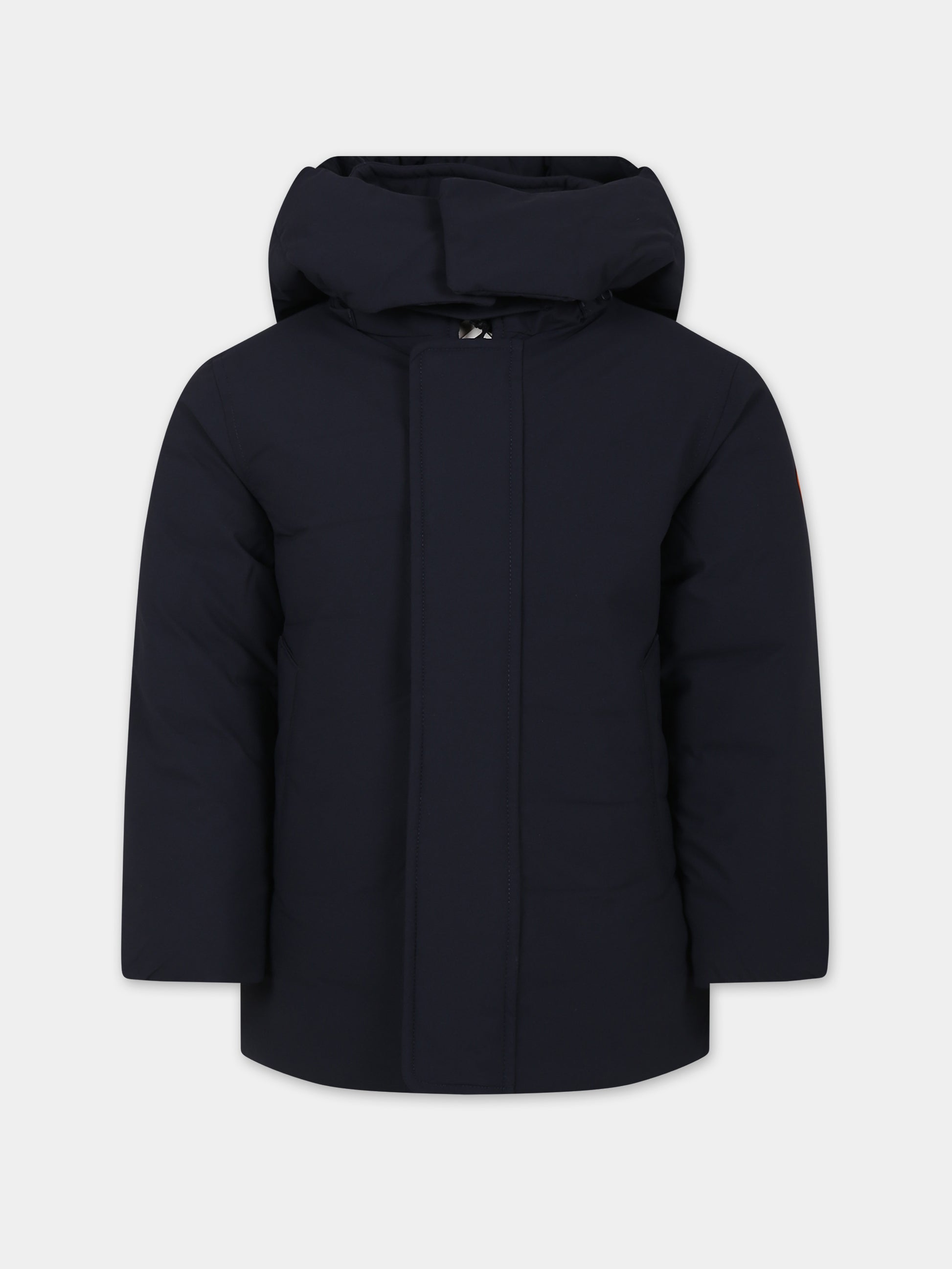 Parka Humphrey blu per bambino con logo,Save The Duck Kids,J40808B MATT17 90010