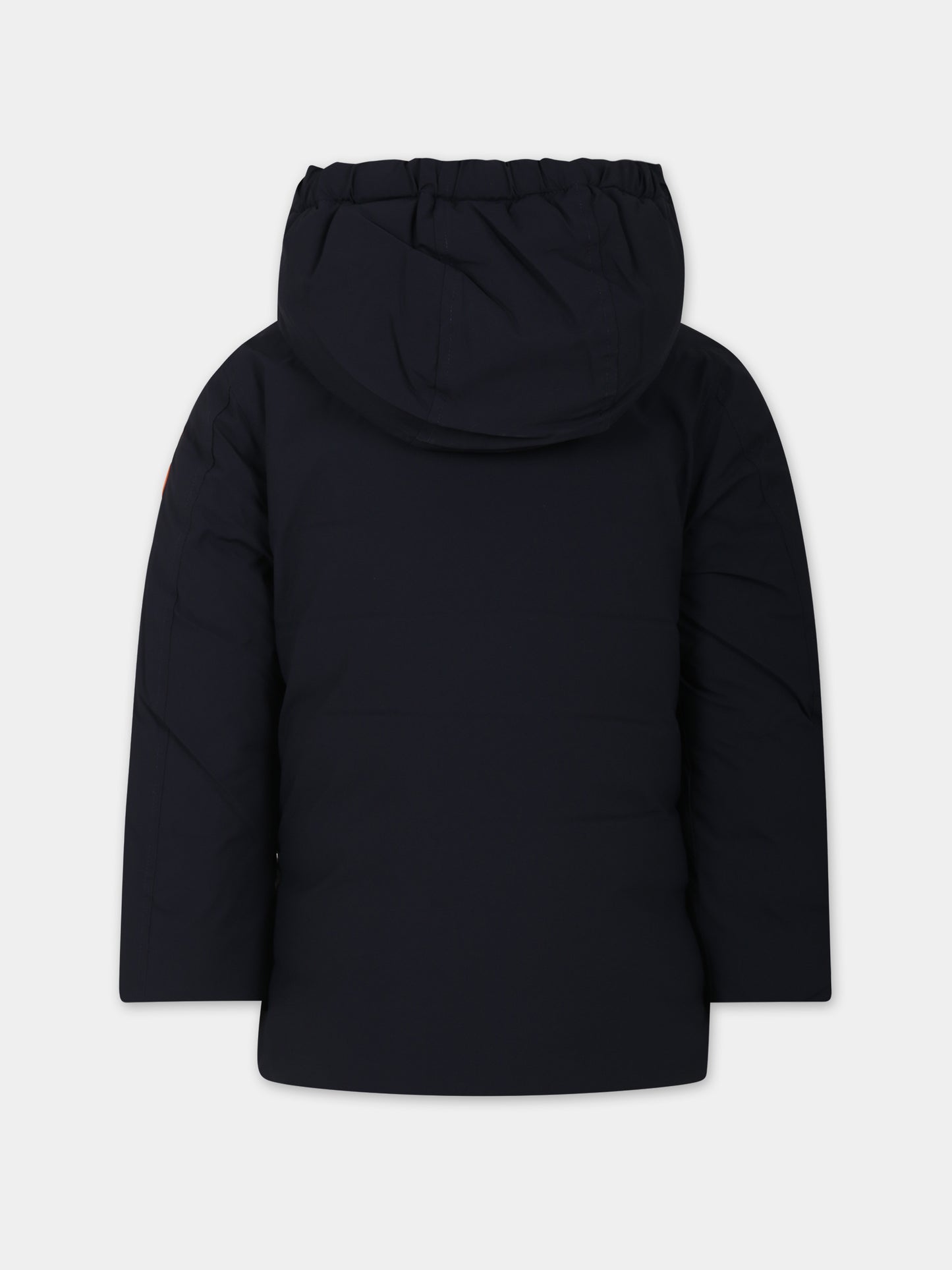 Parka Humphrey blu per bambino con logo,Save The Duck Kids,J40808B MATT17 90010