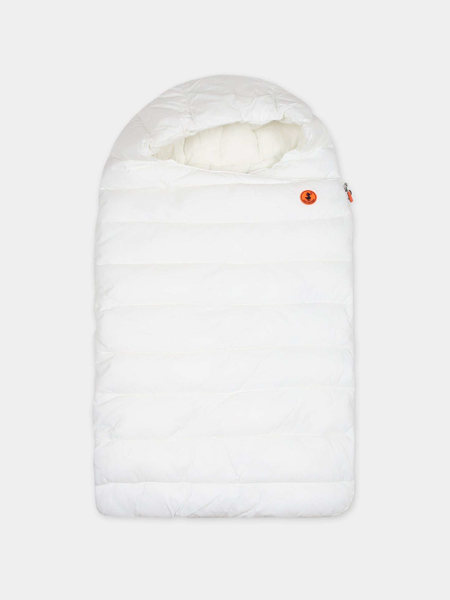 Sacco nanna May bianco per neonati con logo,Save The Duck Kids,I30001X GIGA17 00002