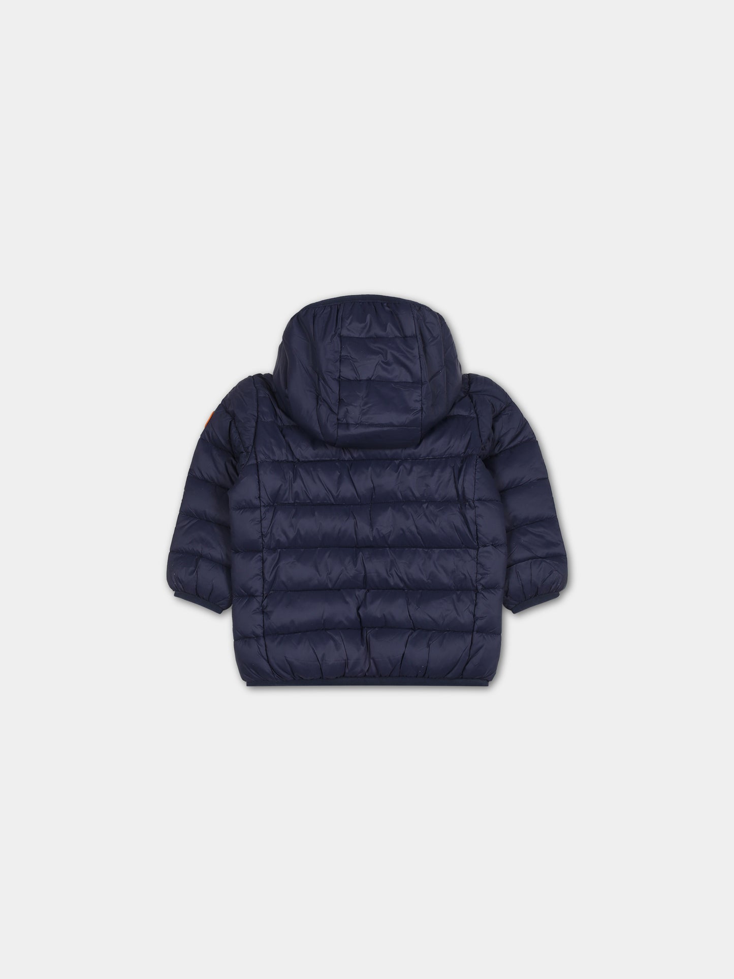 Piumino blu per neonato con logo,Save The Duck Kids,I30003X GIGA17 90000