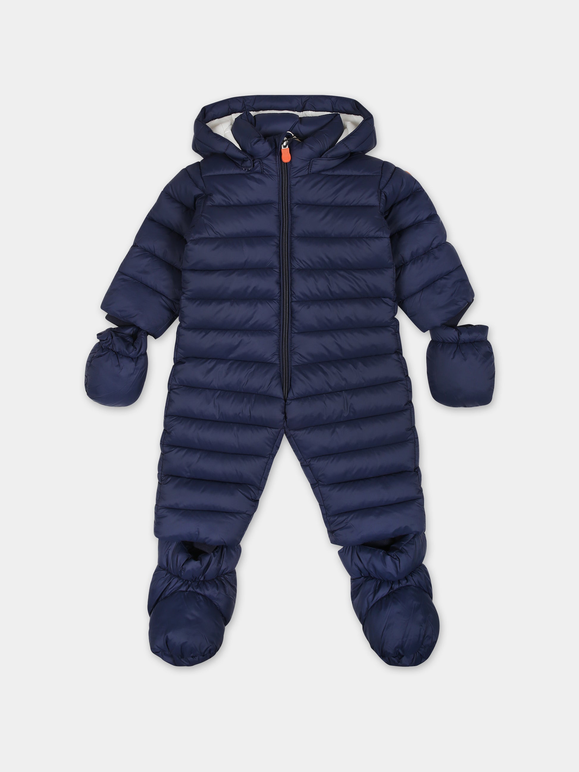 Piumino Storm blu per neonato con logo,Save The Duck Kids,I30002X GIGA17 90000