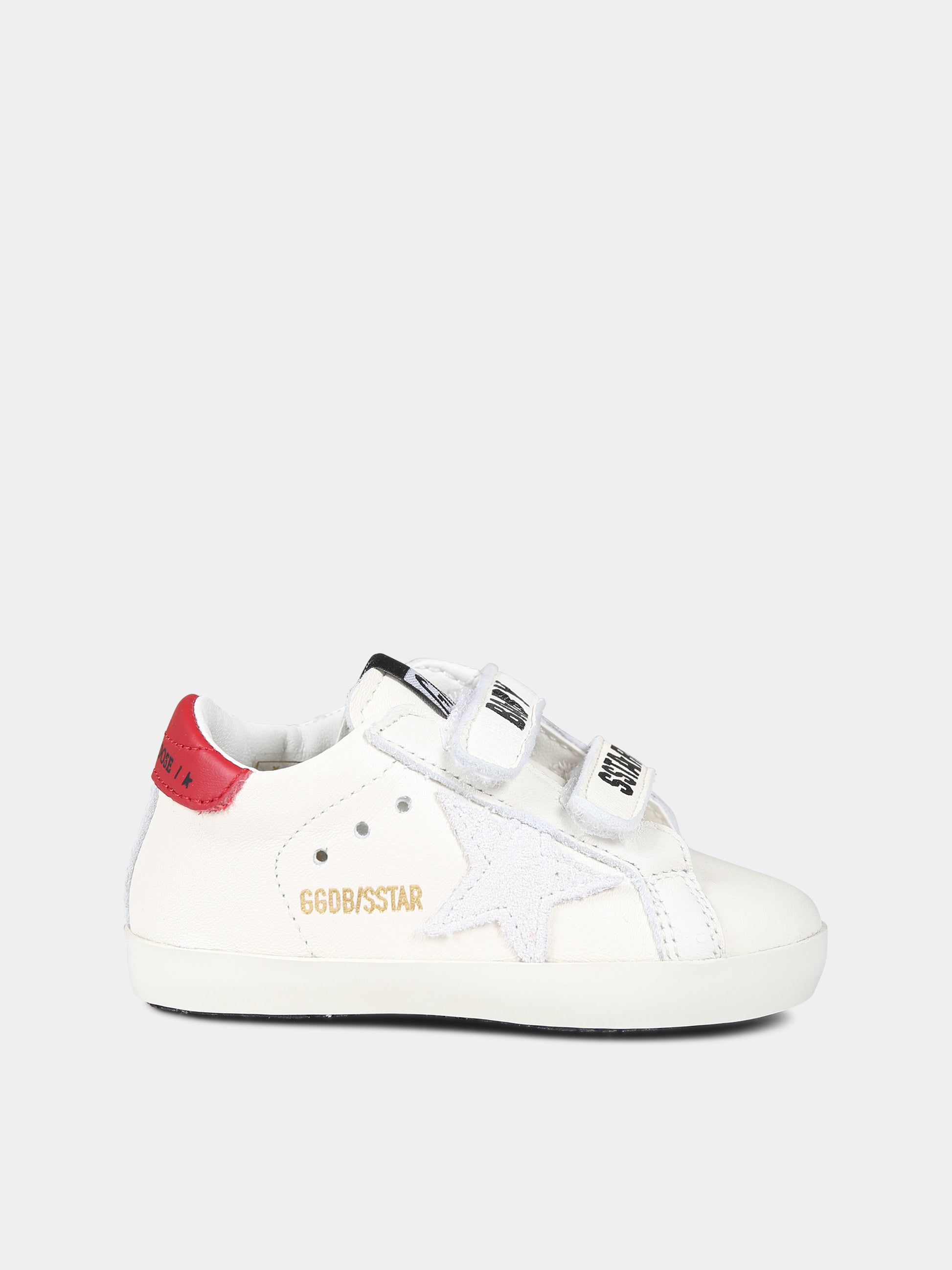 Sneakers bianche per neonati con stella,Golden Goose,GIF00166 F004873 10350