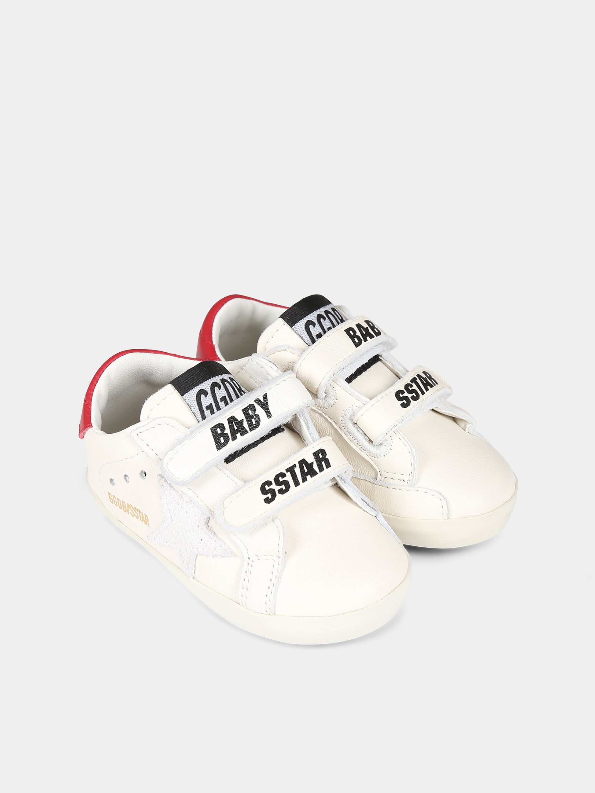 Sneakers bianche per neonati con stella,Golden Goose,GIF00166 F004873 10350