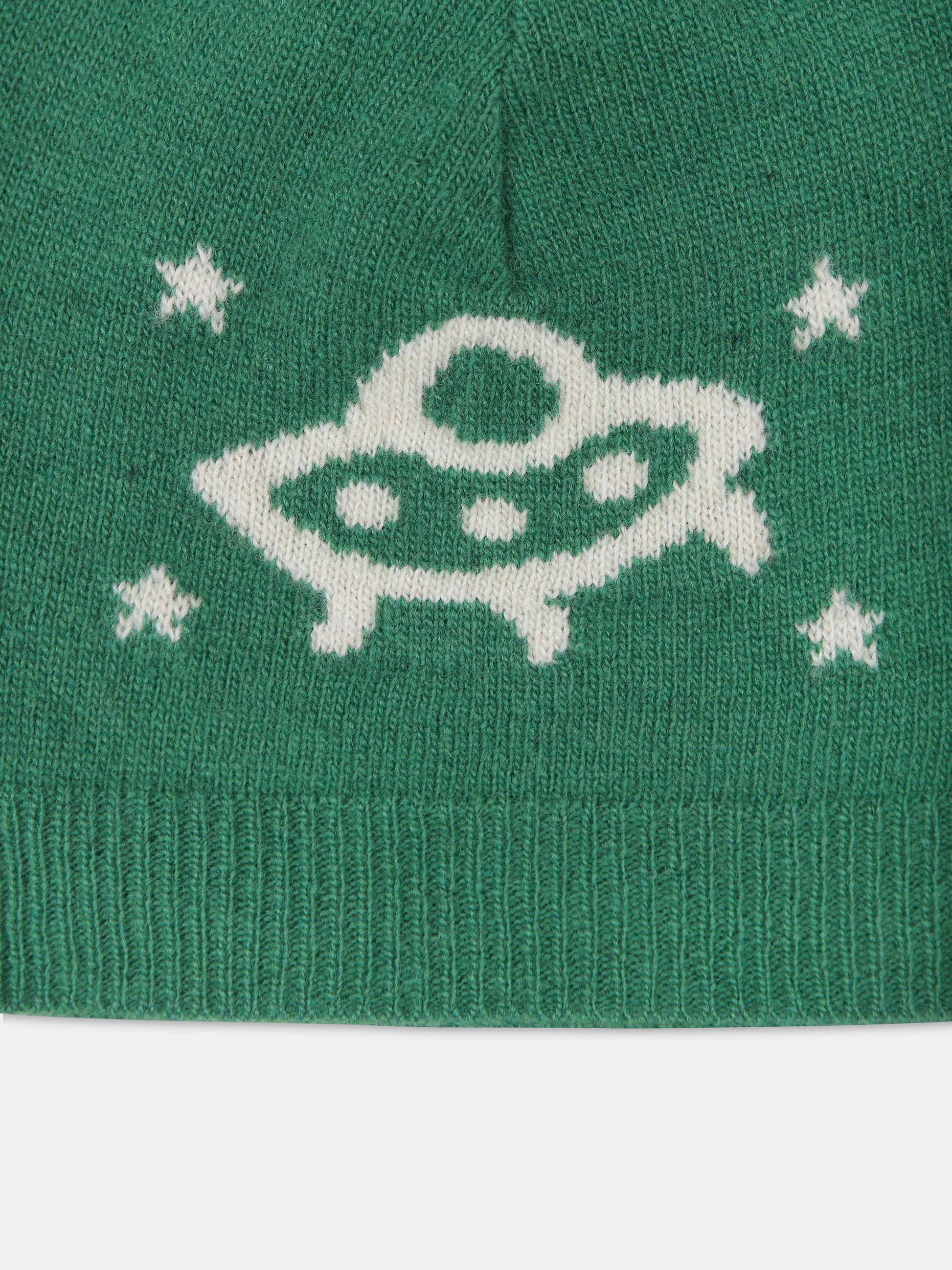 Berretto verde per bambino con doppia G,Gucci Kids,748423 4K206 3178