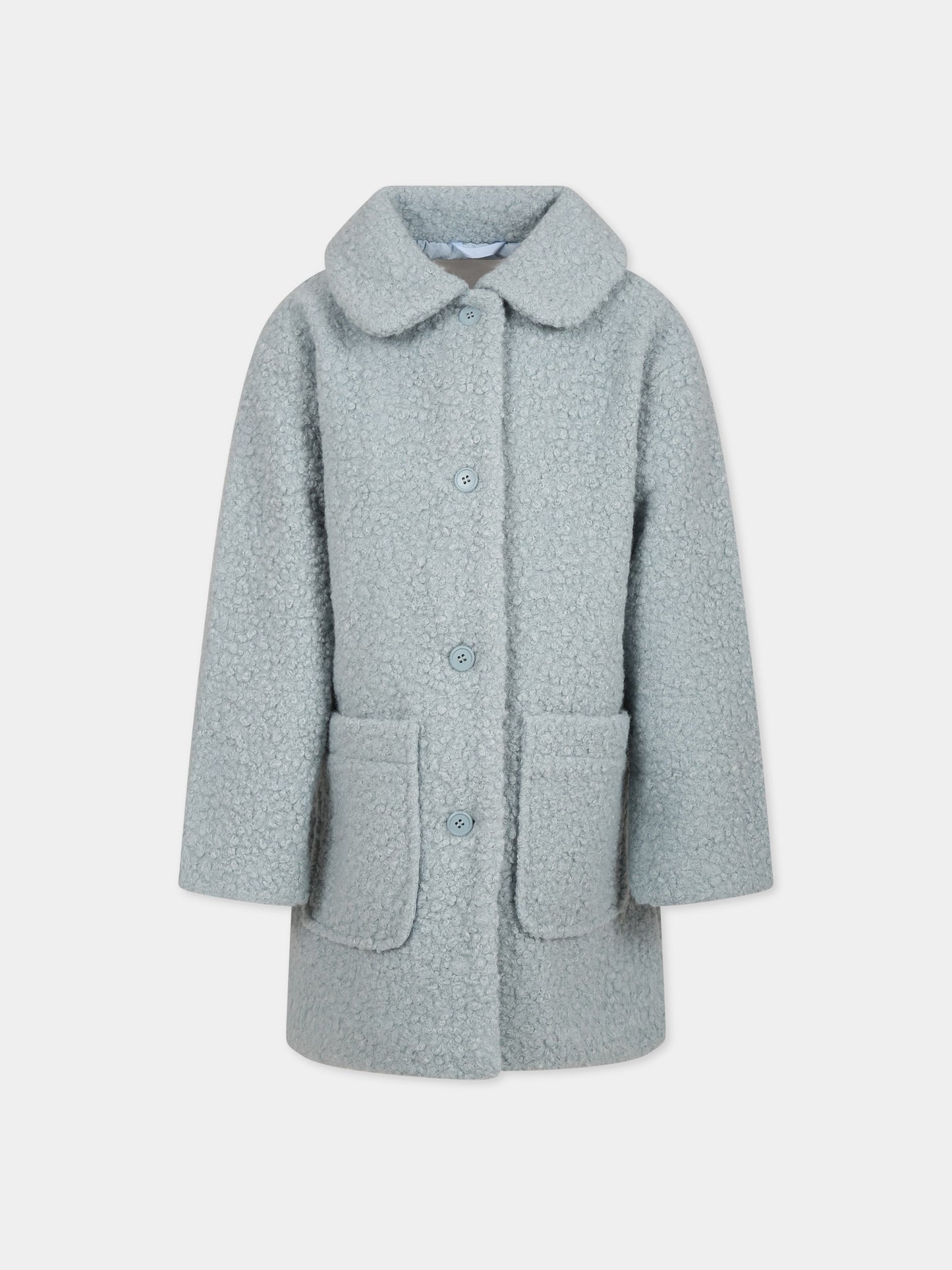 Cappotto celeste per bambina,Molo,5W23M330 8771