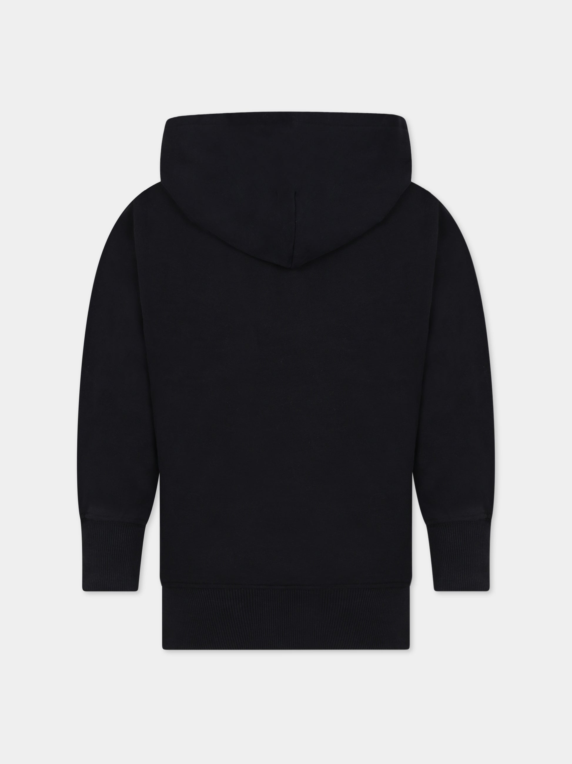 Felpa nera per bambini con scritta,Molo,6W23J303 0099