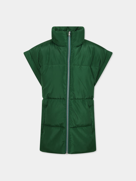 Gilet verde per bambina,Molo,5W23M202 8761
